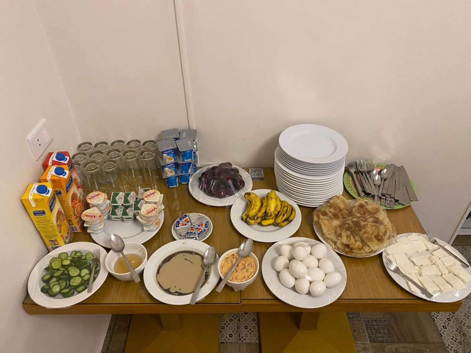 Breakfast in Central Cairo Hotel