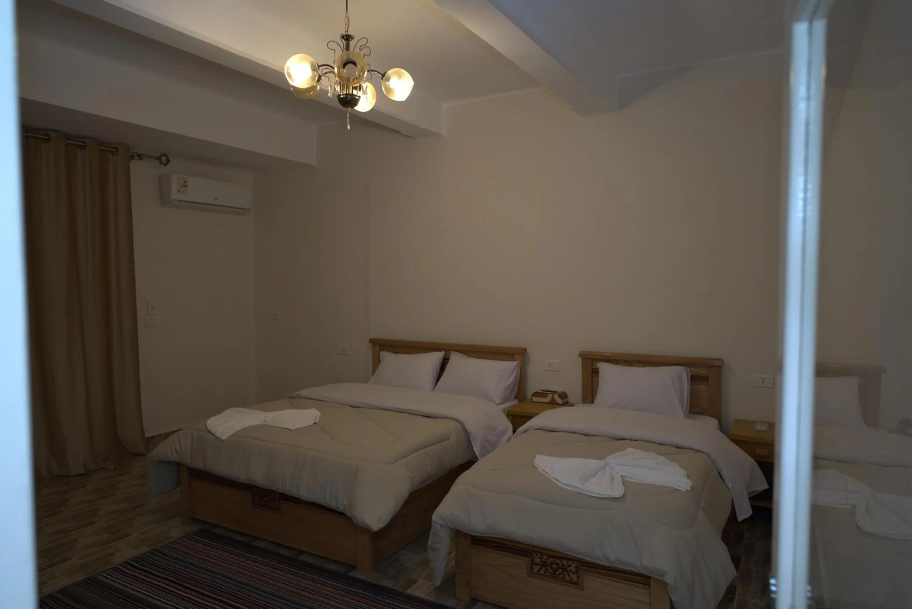 Bed in Central Cairo Hotel