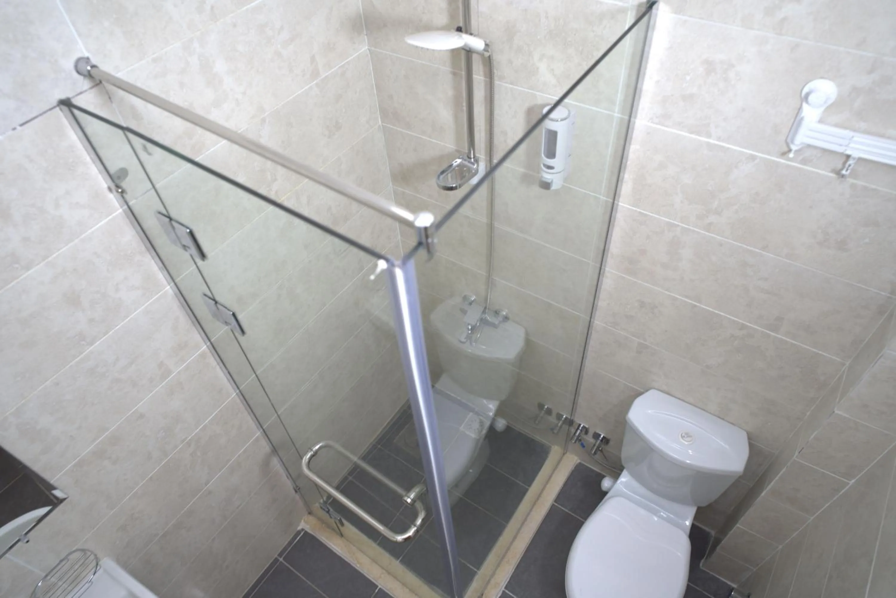 Shower in Central Cairo Hotel