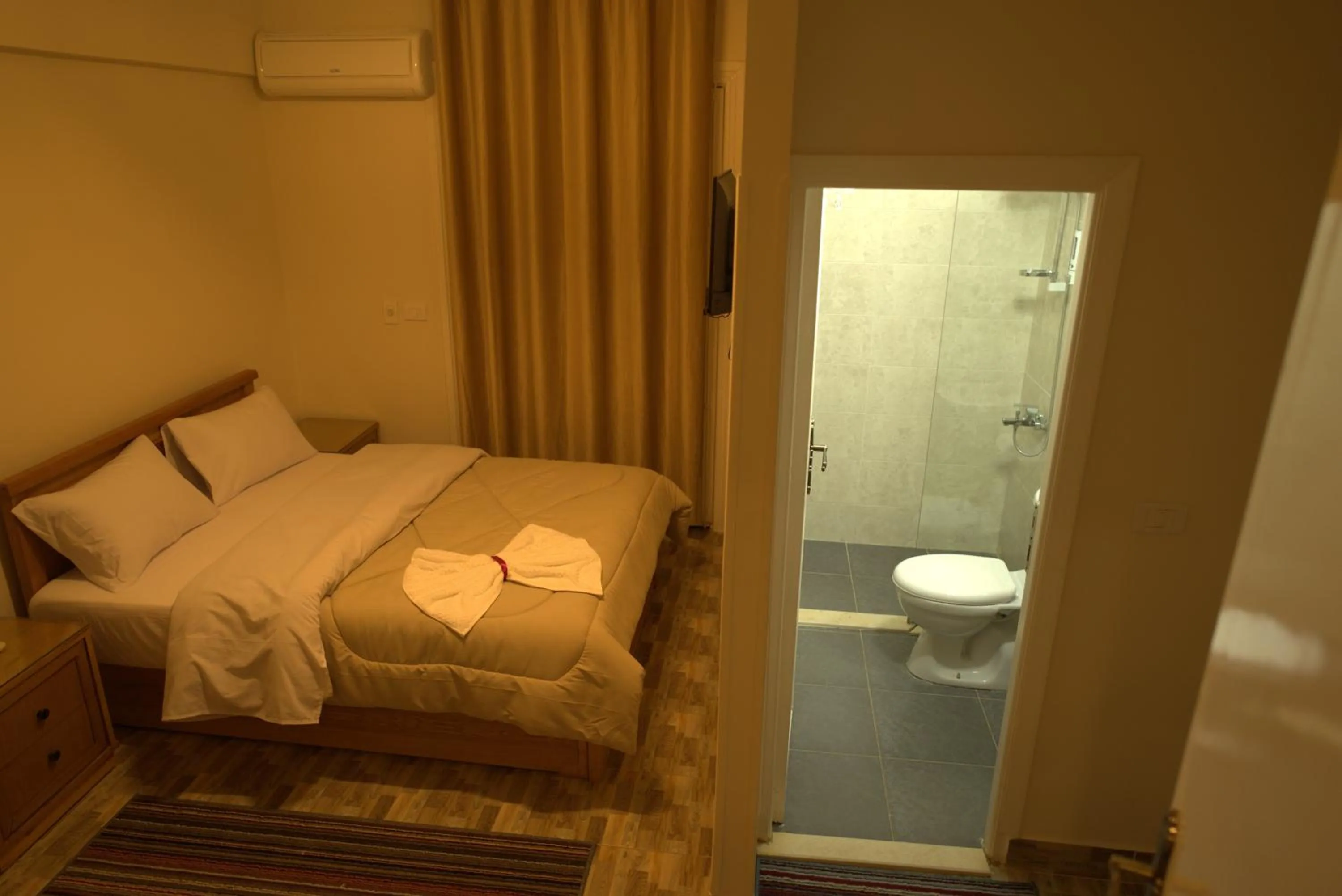 Shower, Bed in Central Cairo Hotel