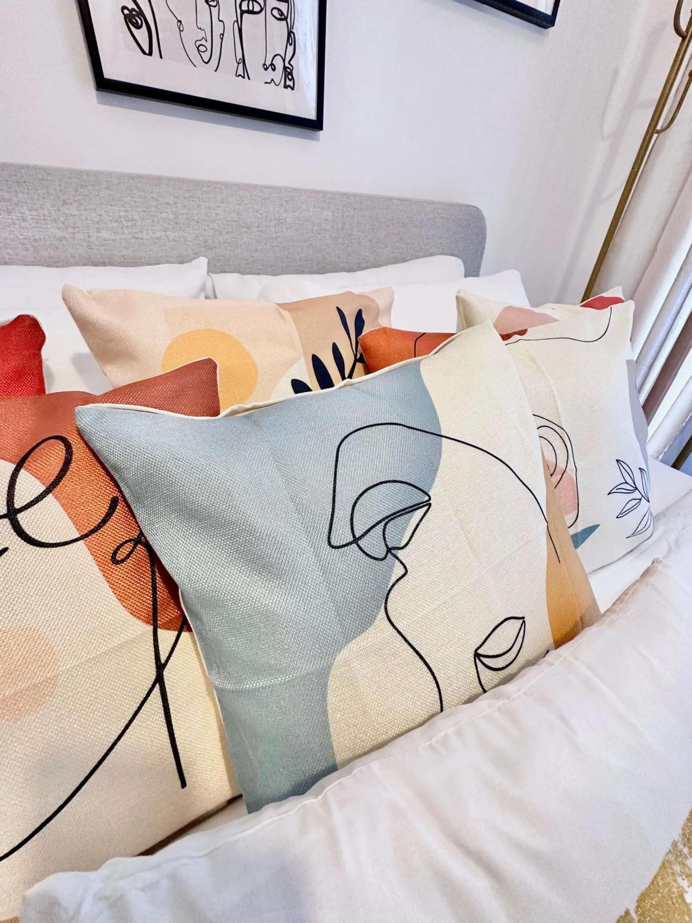 Bed in Scandinavian 1 BR beside SM CDO w POOL and Netflix