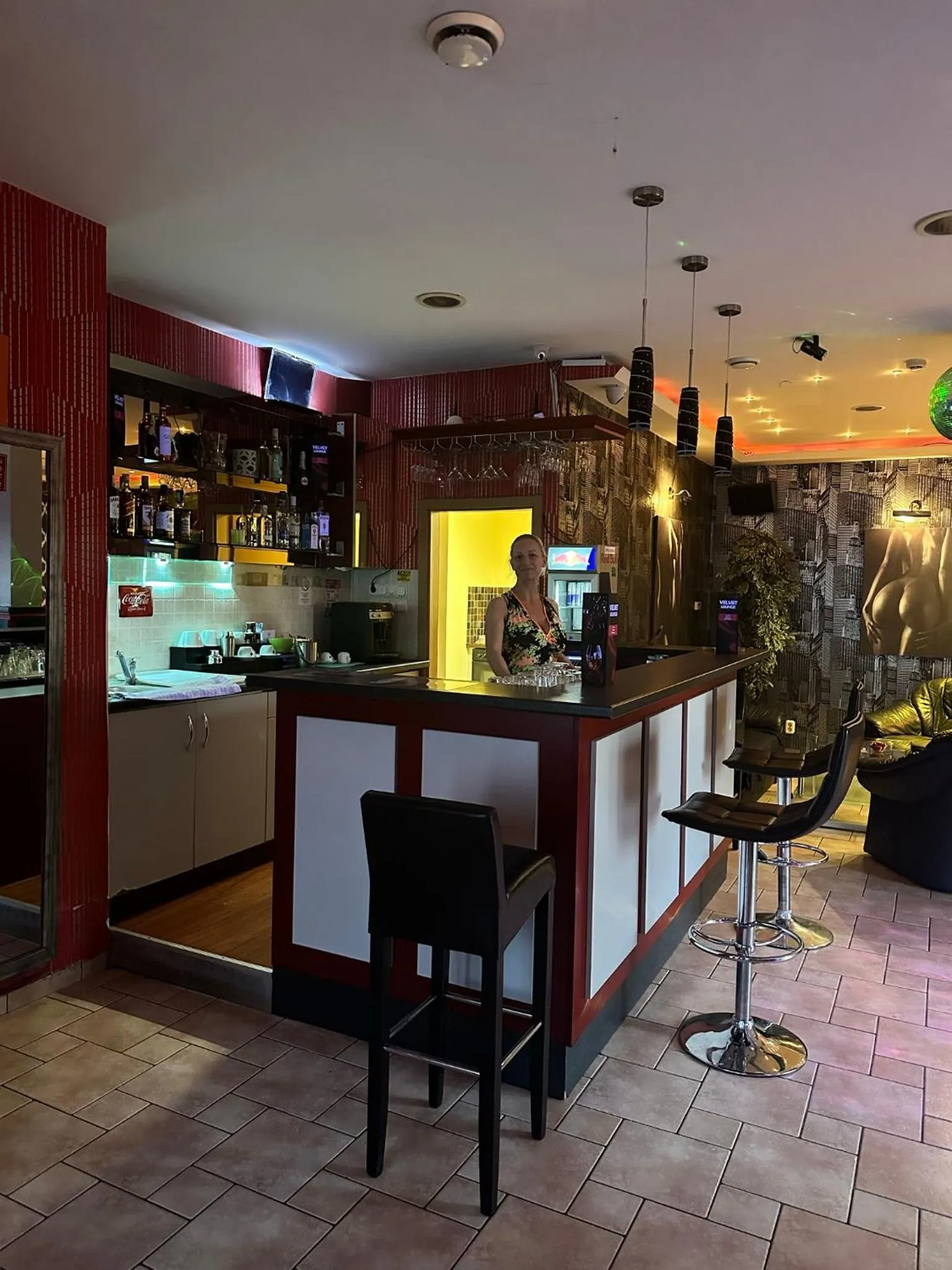 Lounge or bar in Velvet Motel