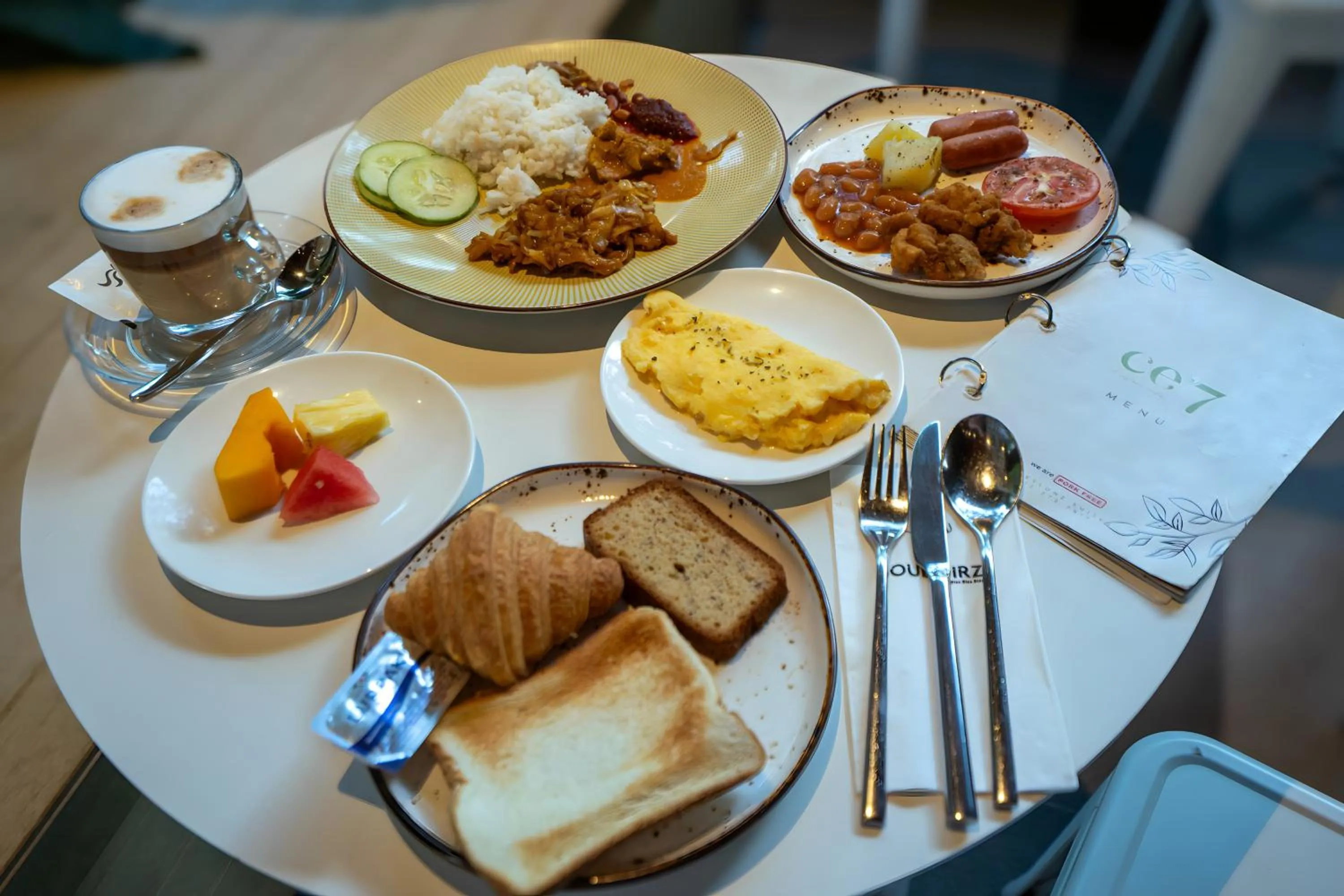 Breakfast in Ceylonz Leisure Suites KLCC Bukit Bintang