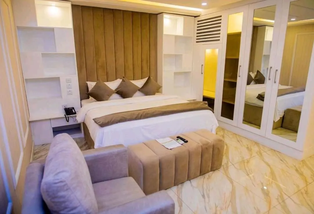 Bed in The Palms Hotel