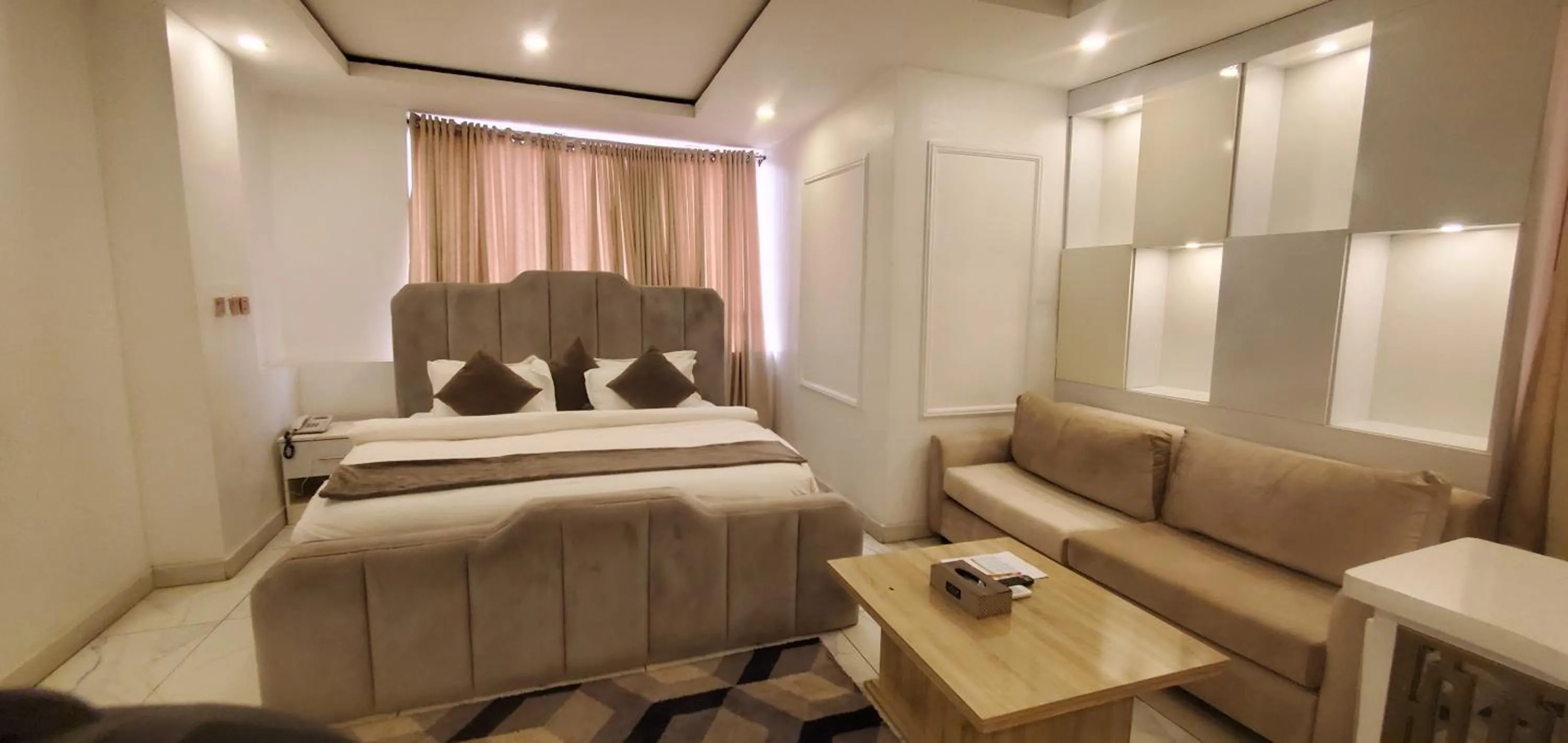 Bed in The Palms Hotel