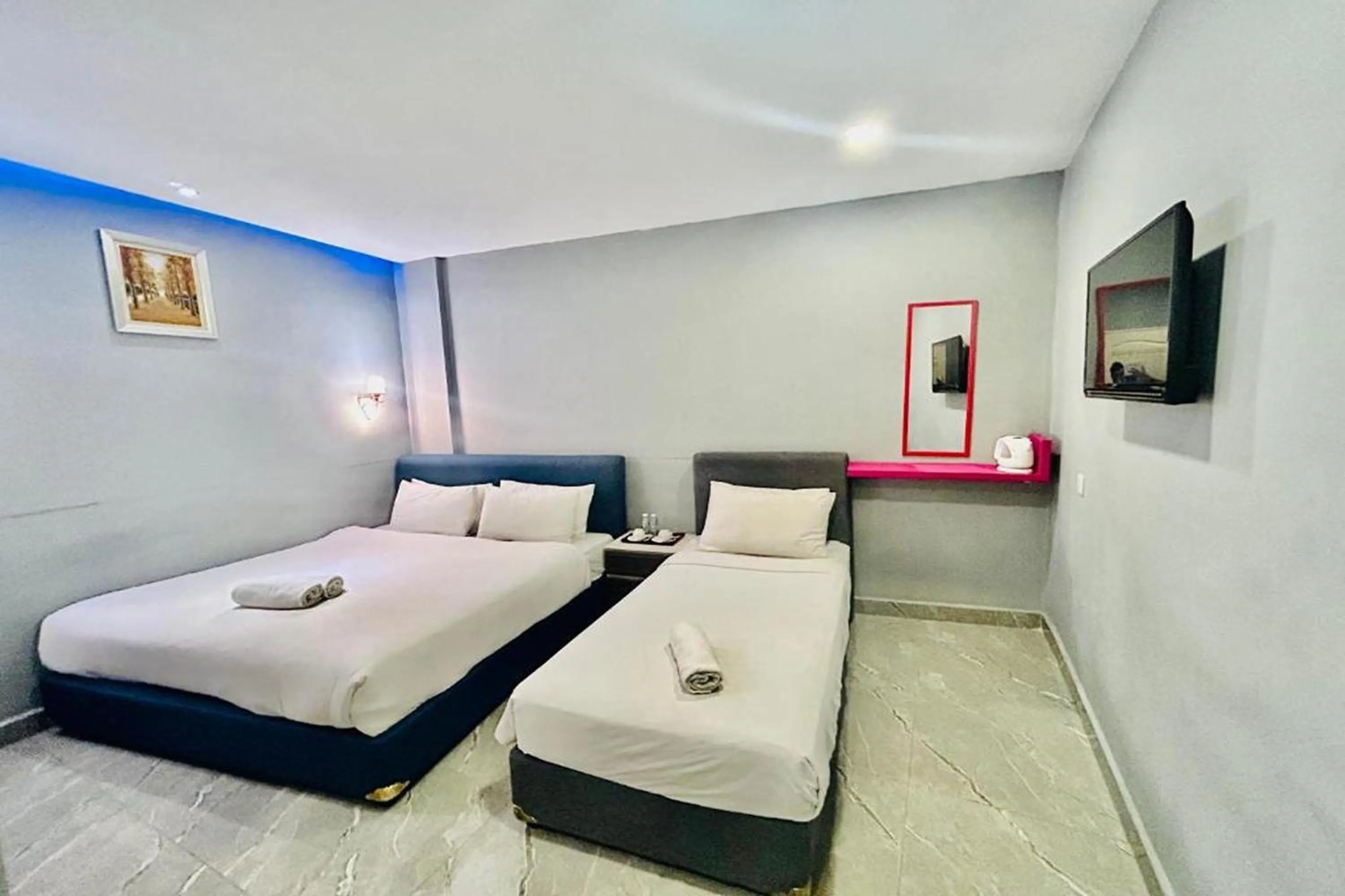 Bed in Hotel Dlima Inn Bukit Bintang