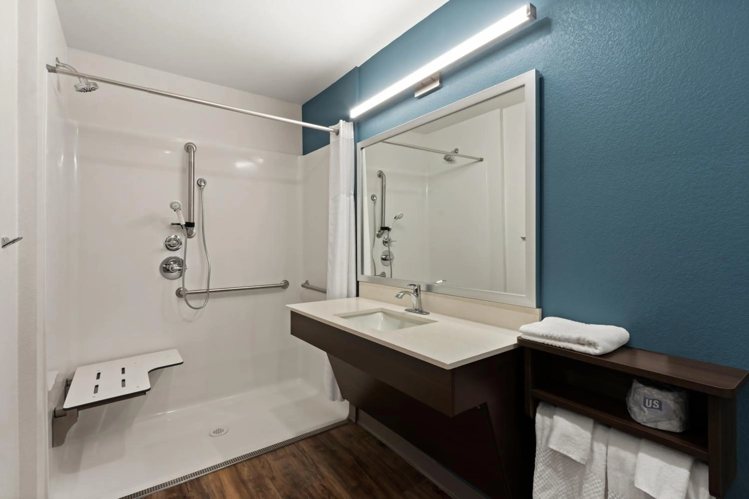 Bathroom in WoodSpring Suites Tolleson - Phoenix West