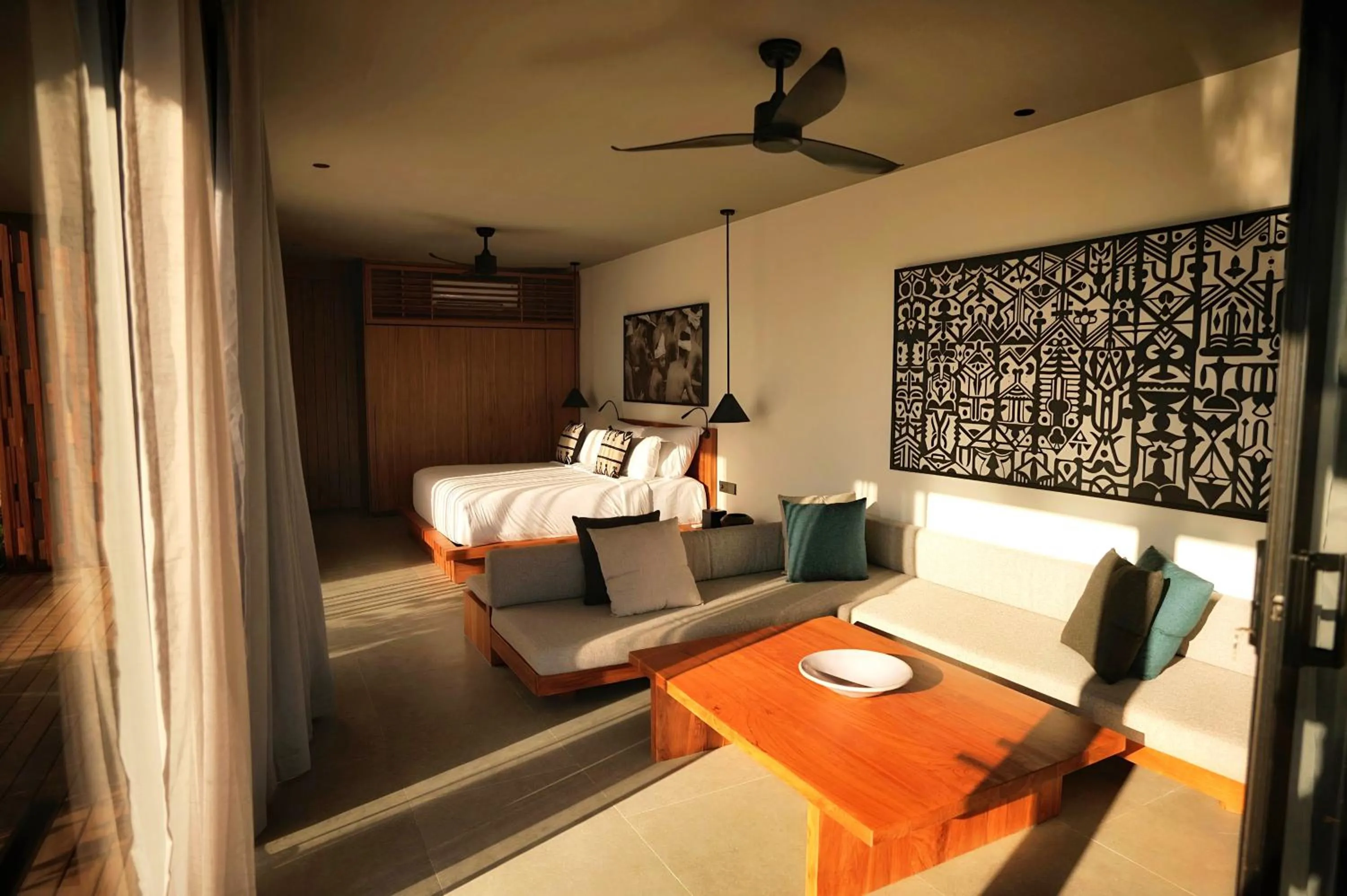 Seating area, Bed in BASK Gili Meno