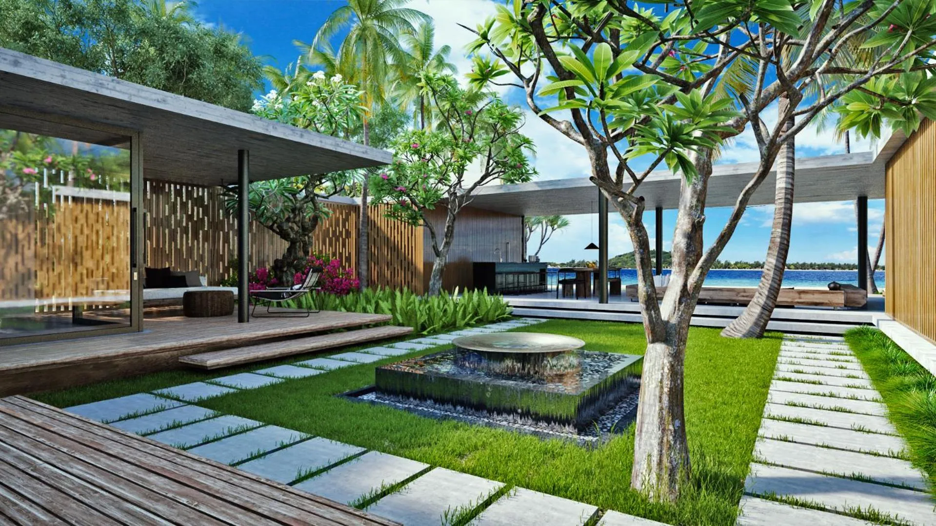 Patio in BASK Gili Meno