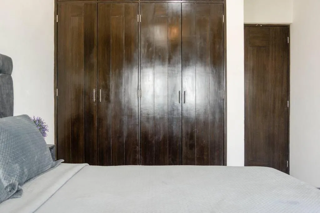 Bed in Hermoso Penthouse Rooftop con alberca