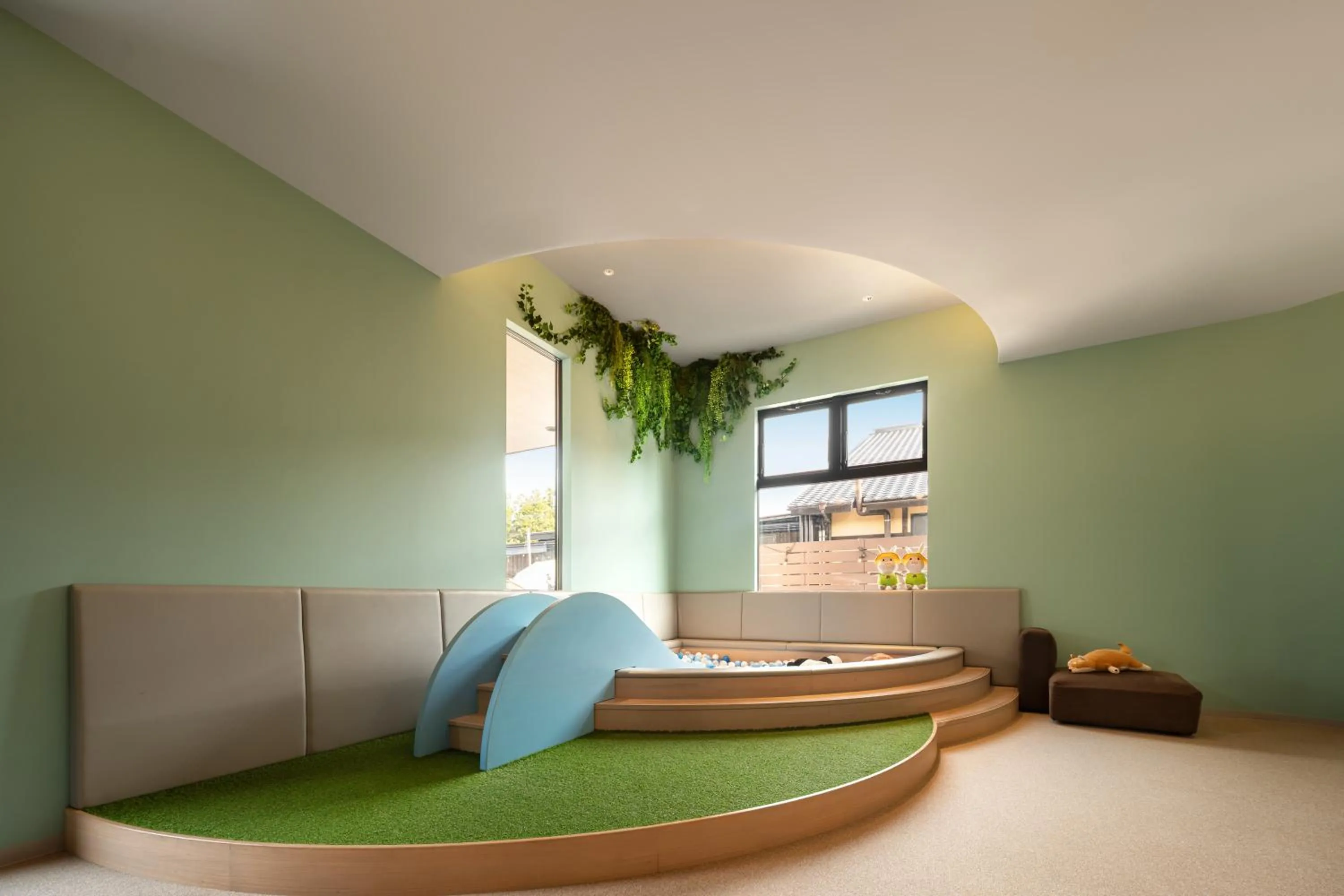 Children play ground, Bed in THE FARM Resort Japan