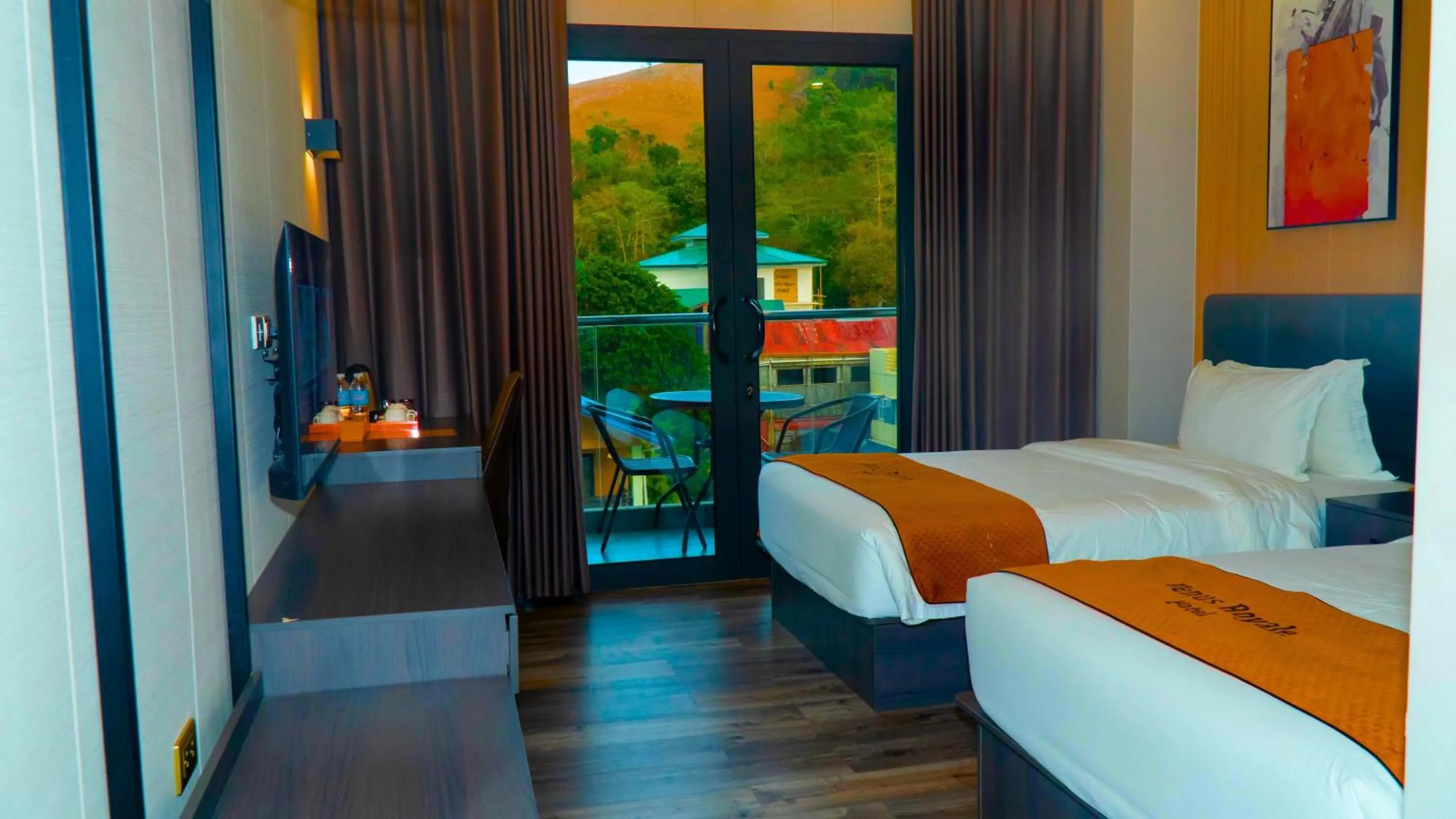 Bed in Venus Royale Hotel