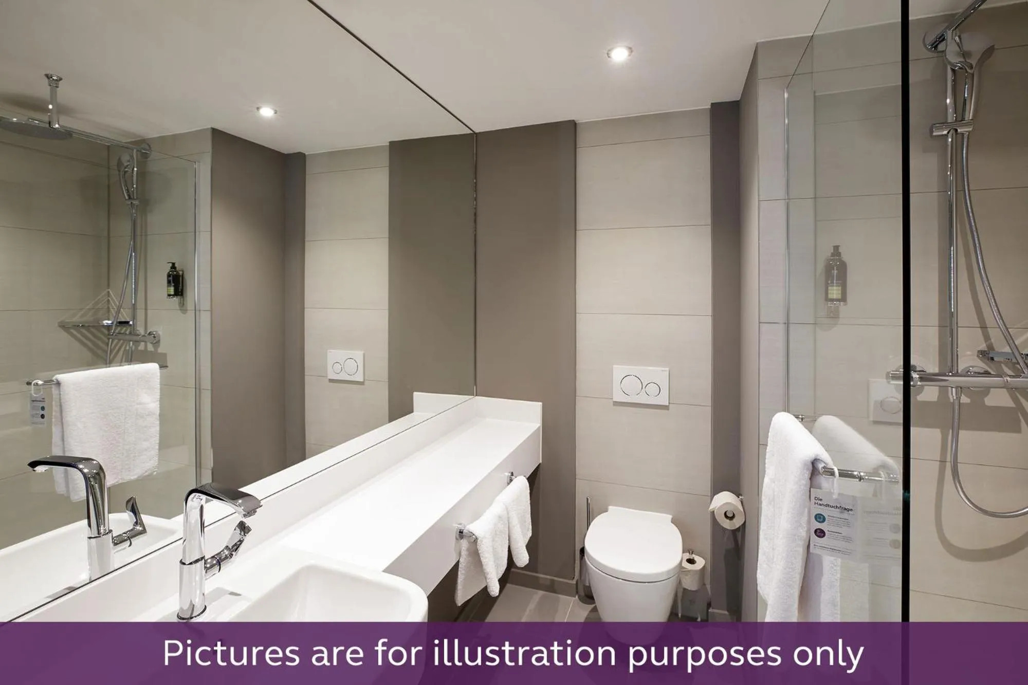 Bathroom in Premier Inn Heidelberg City Bahnstadt