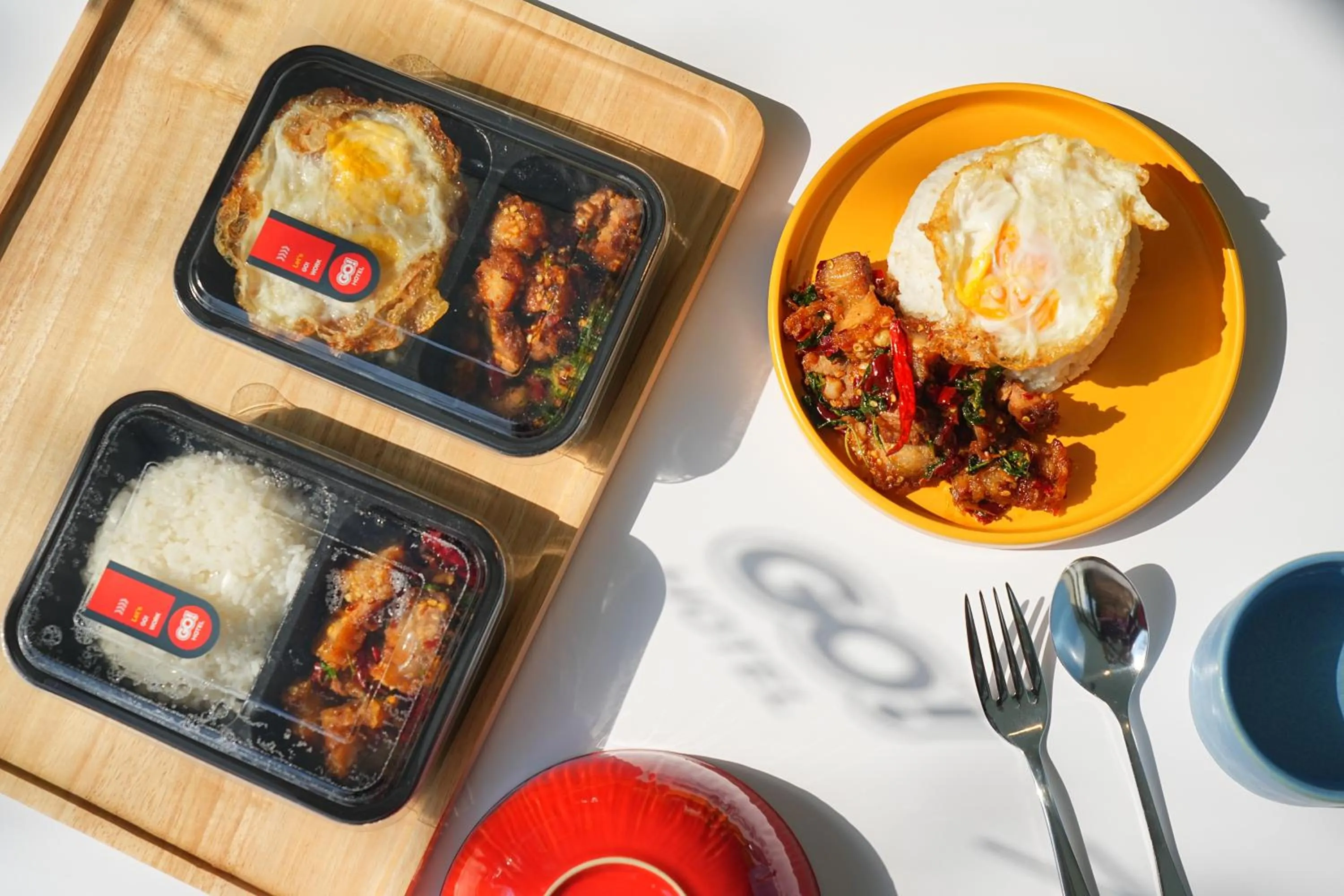 Food close-up in GO Hotel Si Racha at Central Si Racha