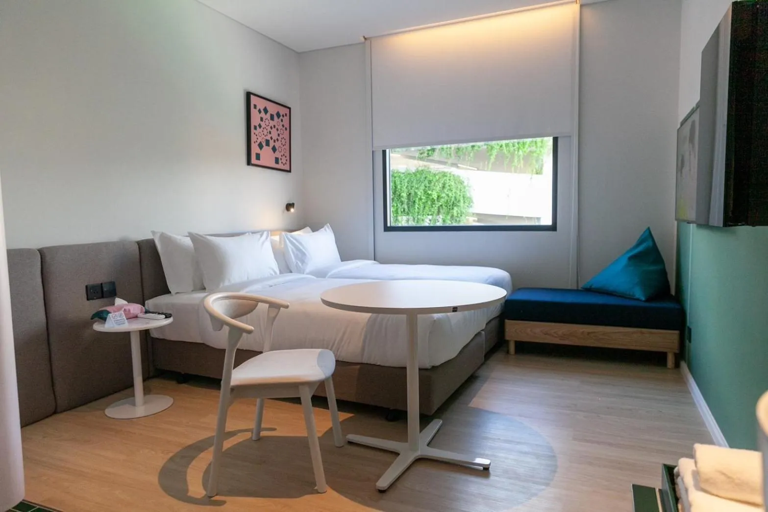 Photo of the whole room, Bed in GO Hotel Chonburi at Central Chonburi