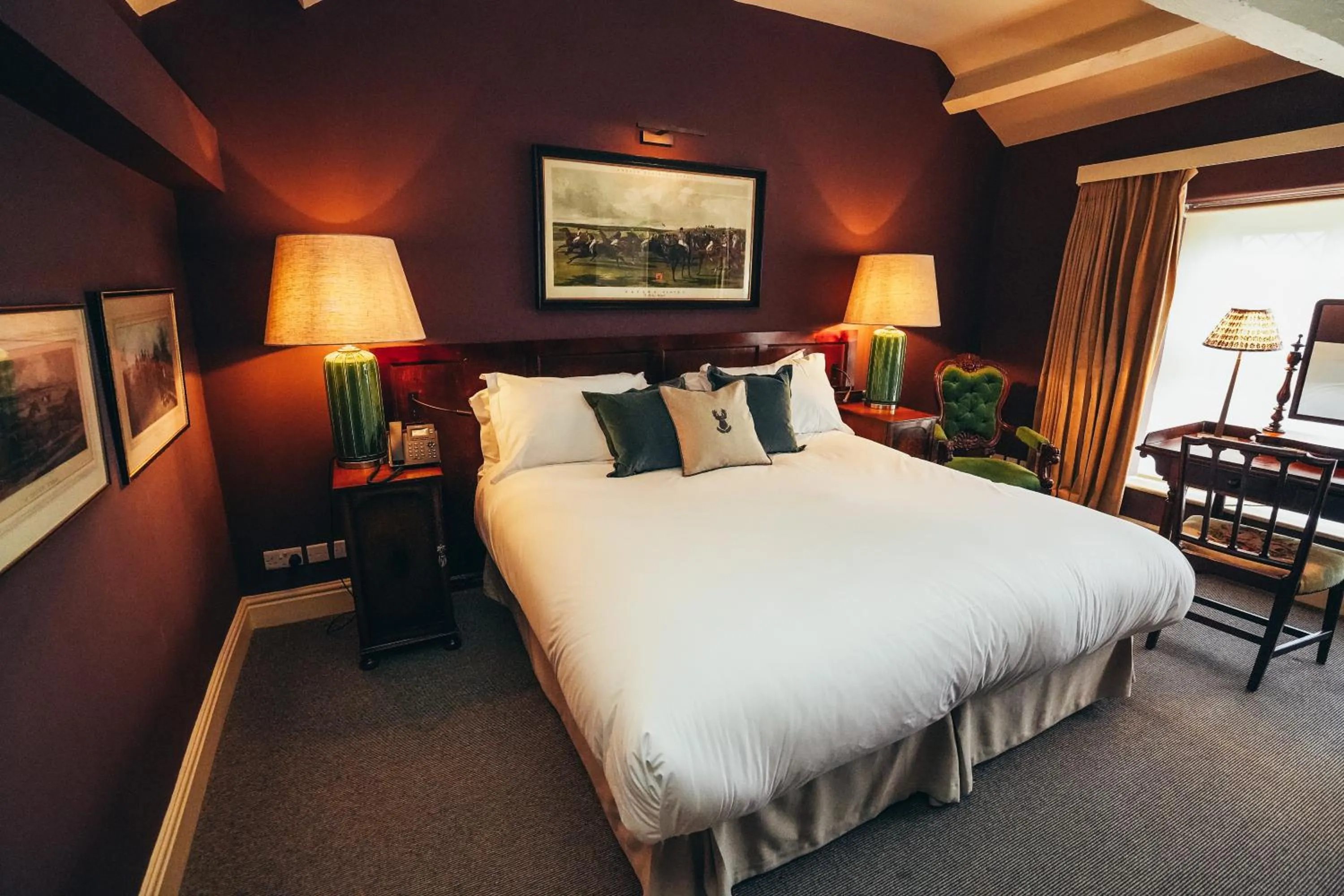 Bed in The Peacock at Rowsley