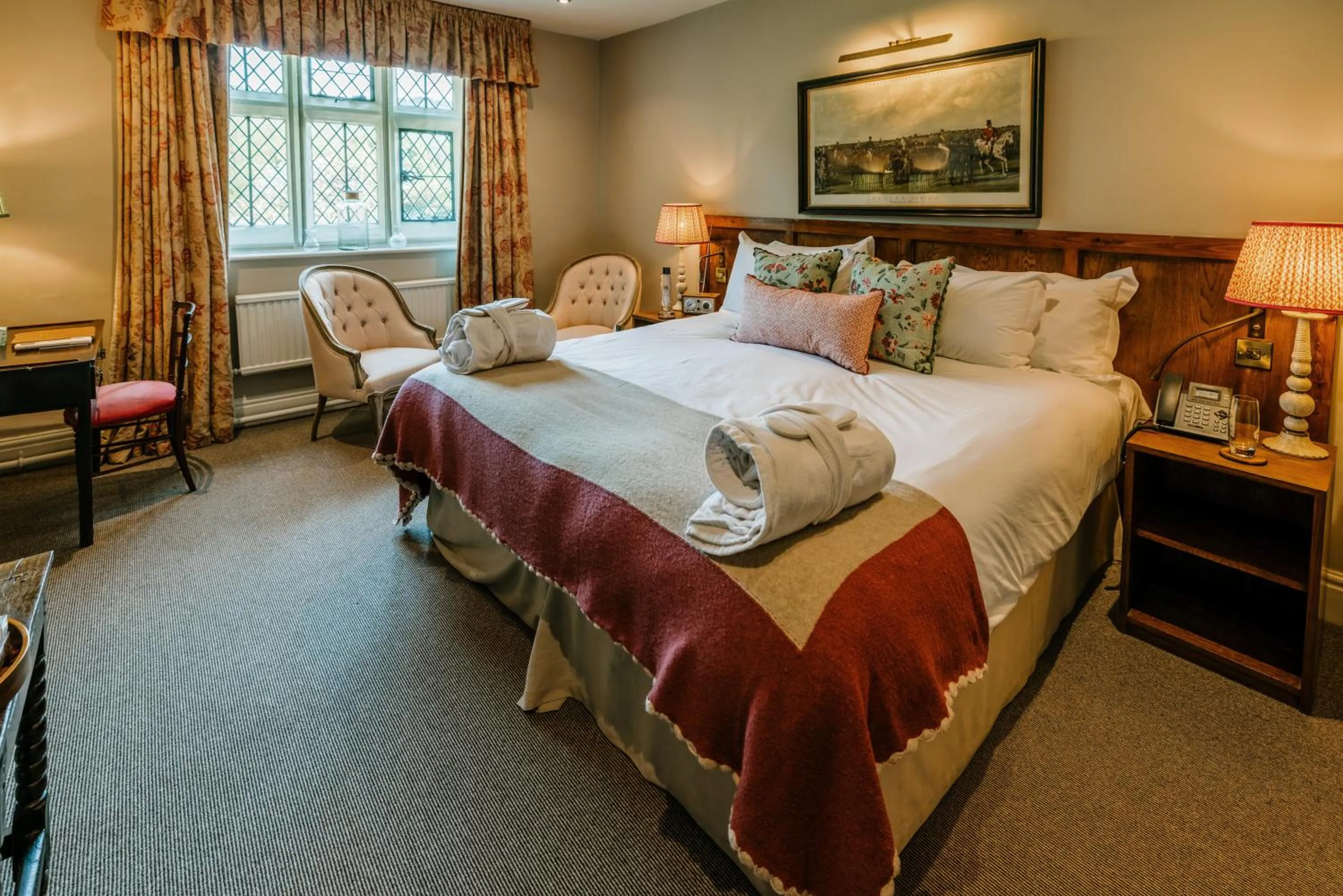 Bed in The Peacock at Rowsley