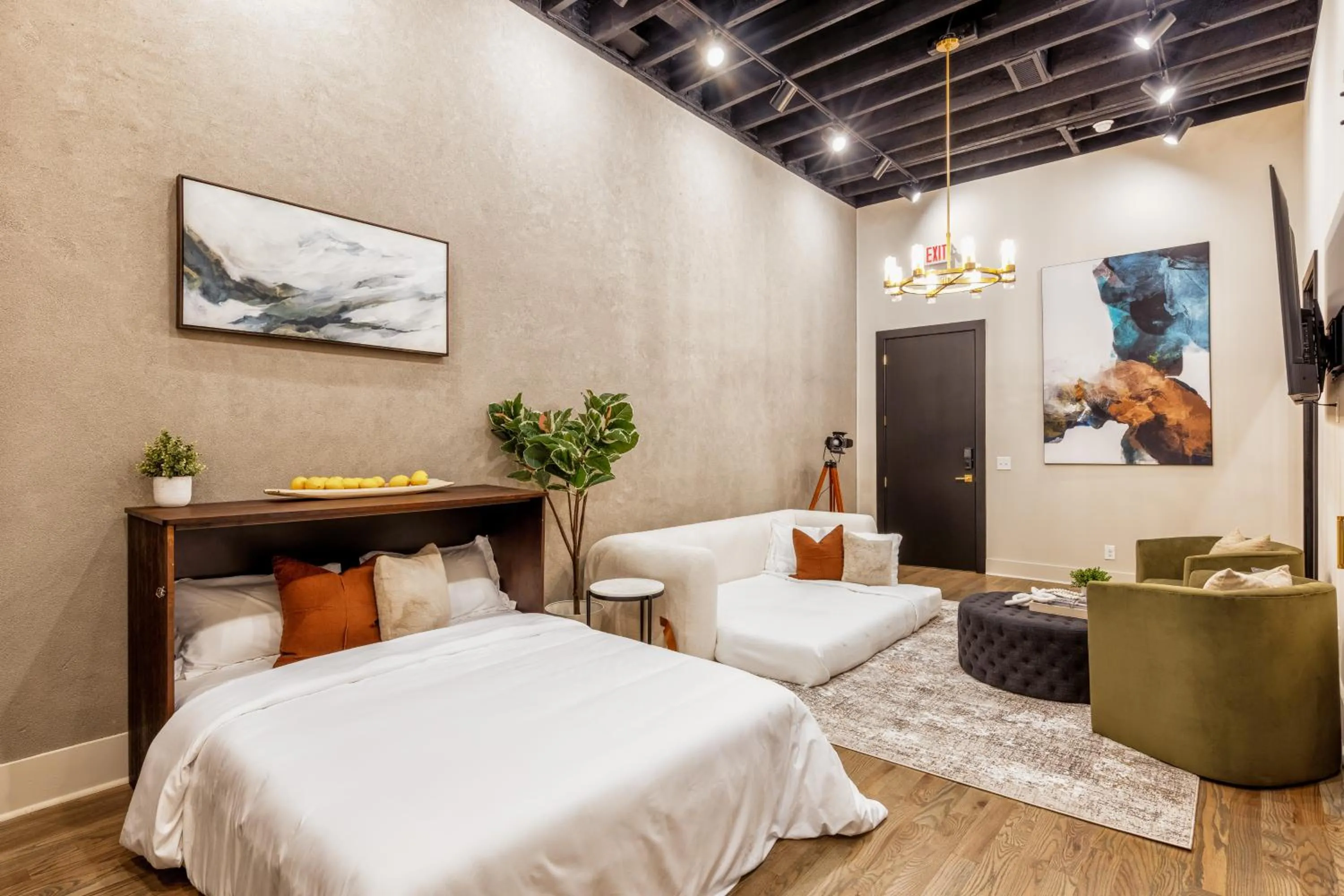 Bed in Union St Lofts - Salon - Day Spa