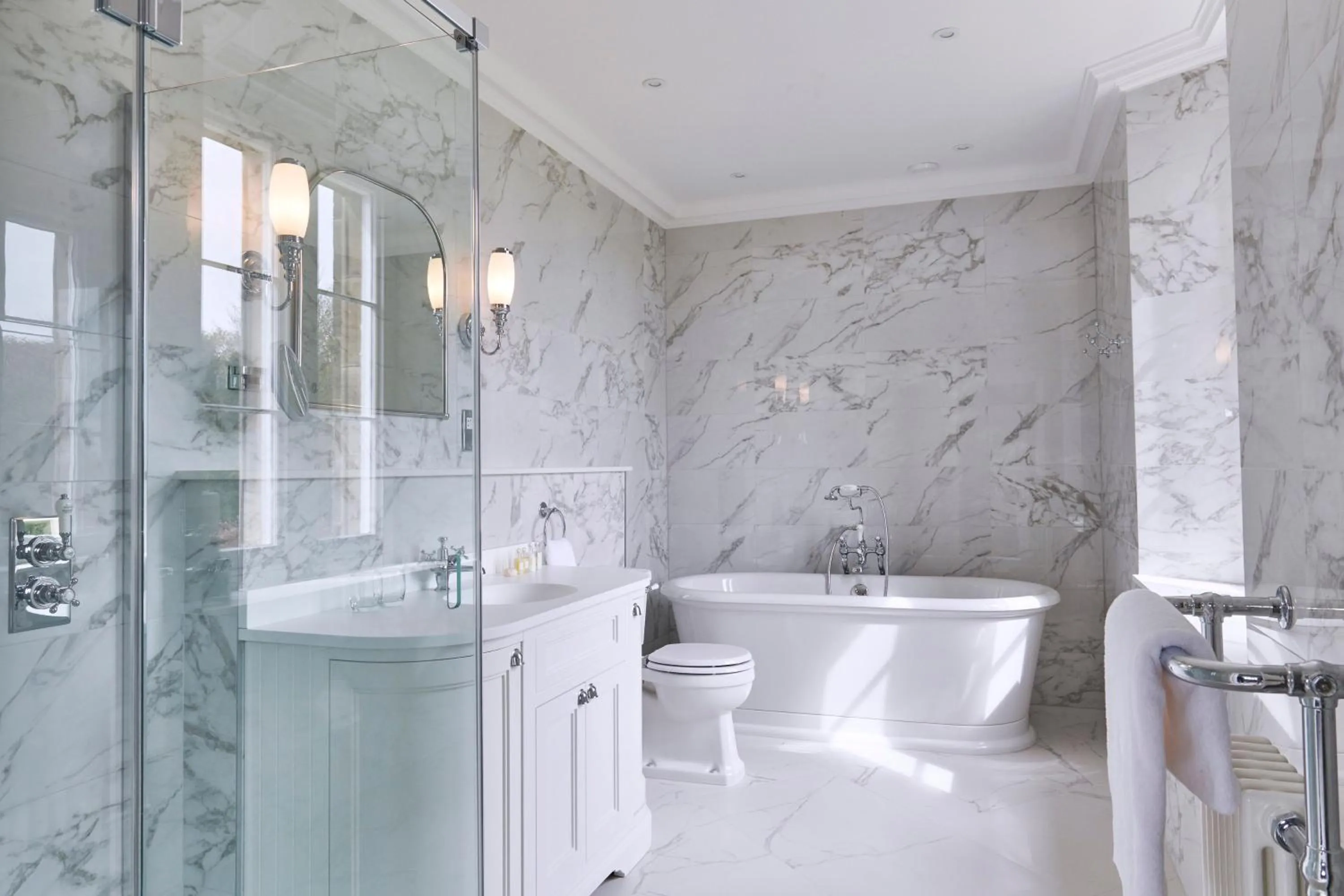 Shower in Matfen Hall Hotel, Golf & Spa