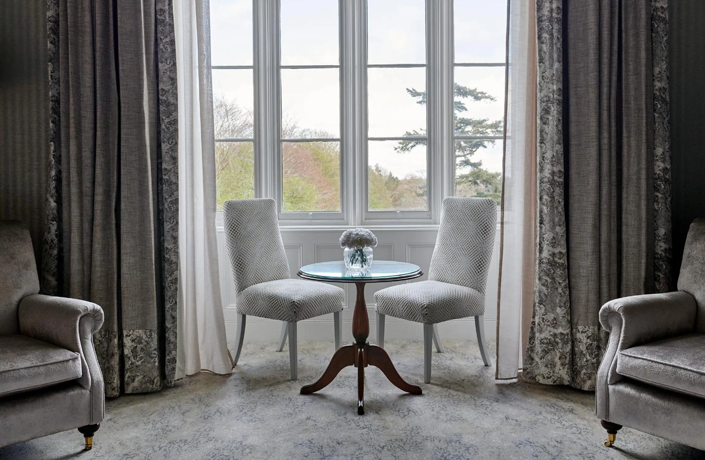 Seating area in Matfen Hall Hotel, Golf & Spa