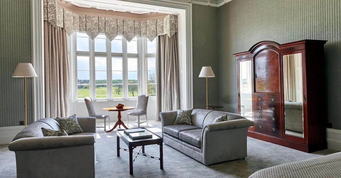 Seating area in Matfen Hall Hotel, Golf & Spa