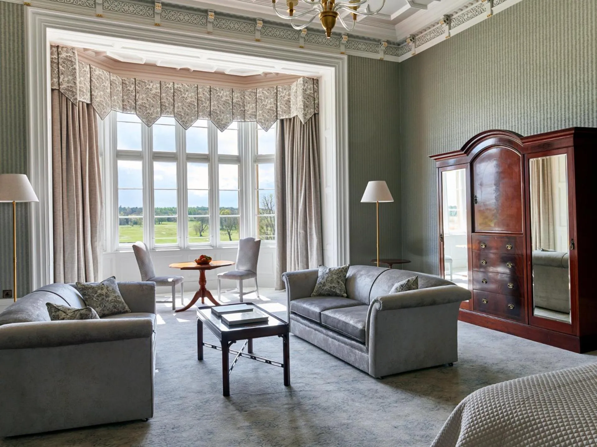 Seating area in Matfen Hall Hotel, Golf & Spa