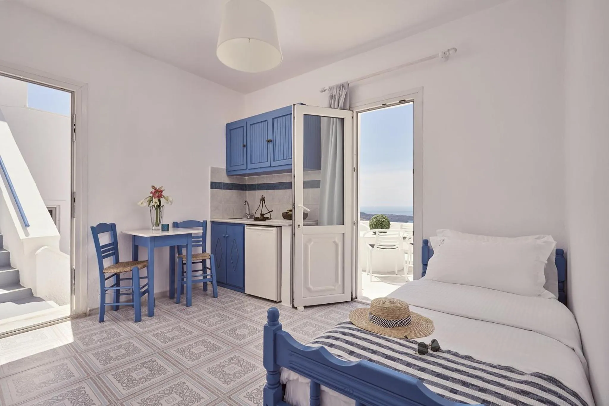 Bed in Amphitheater Cave Houses