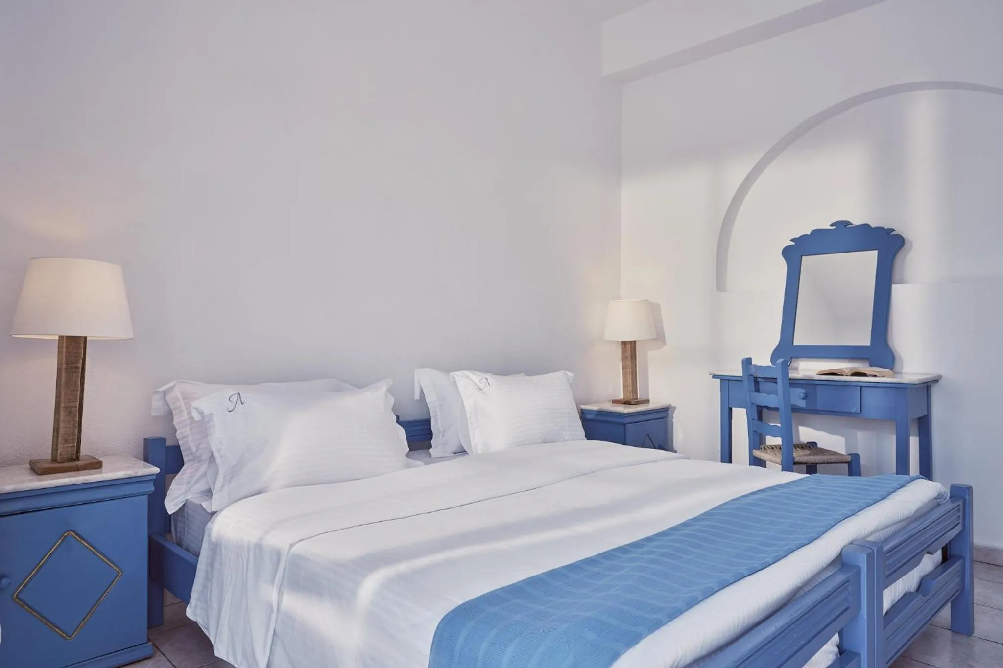 Bed in Amphitheater Cave Houses