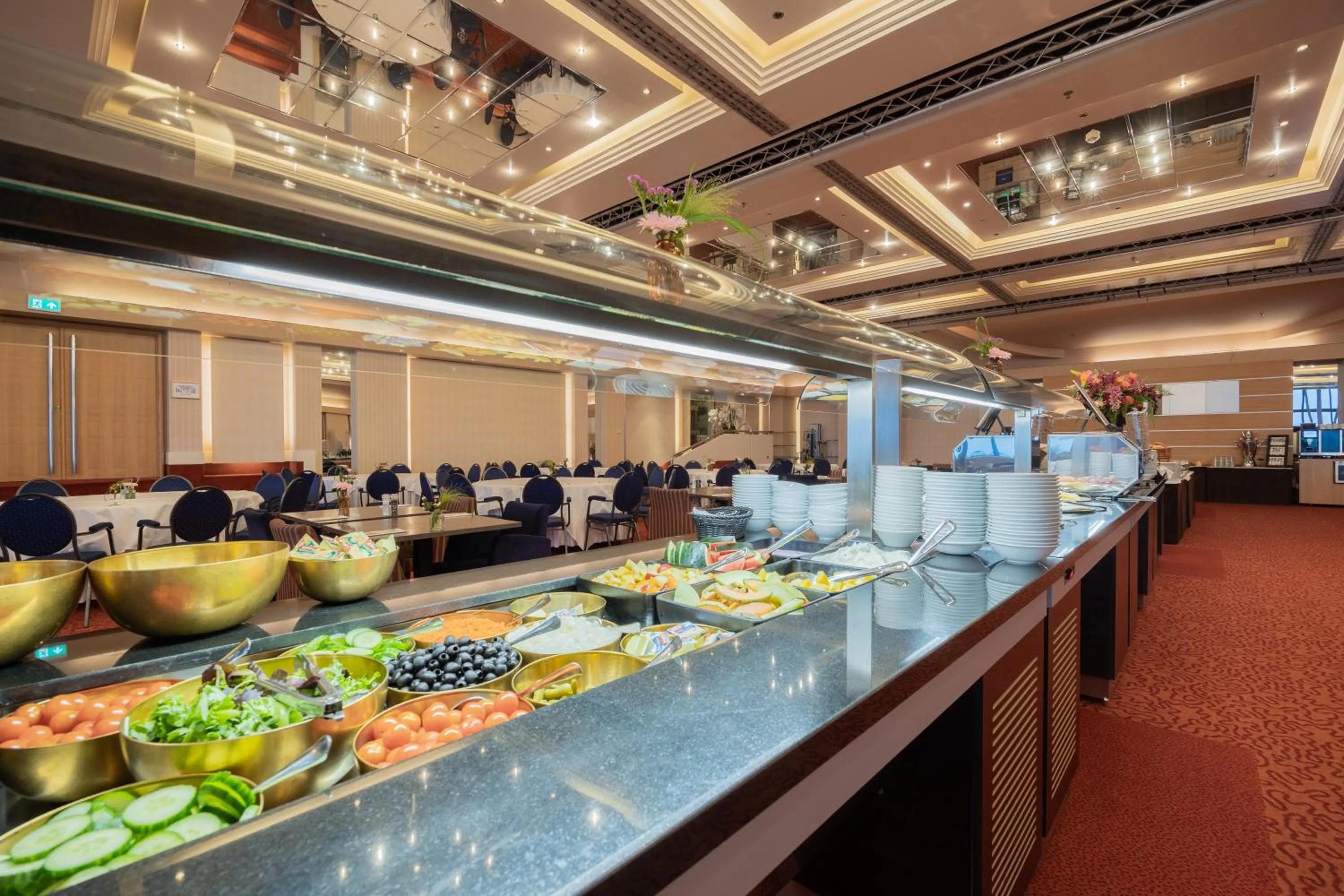 Buffet breakfast in Grand Hotel Amrâth Kurhaus The Hague Scheveningen