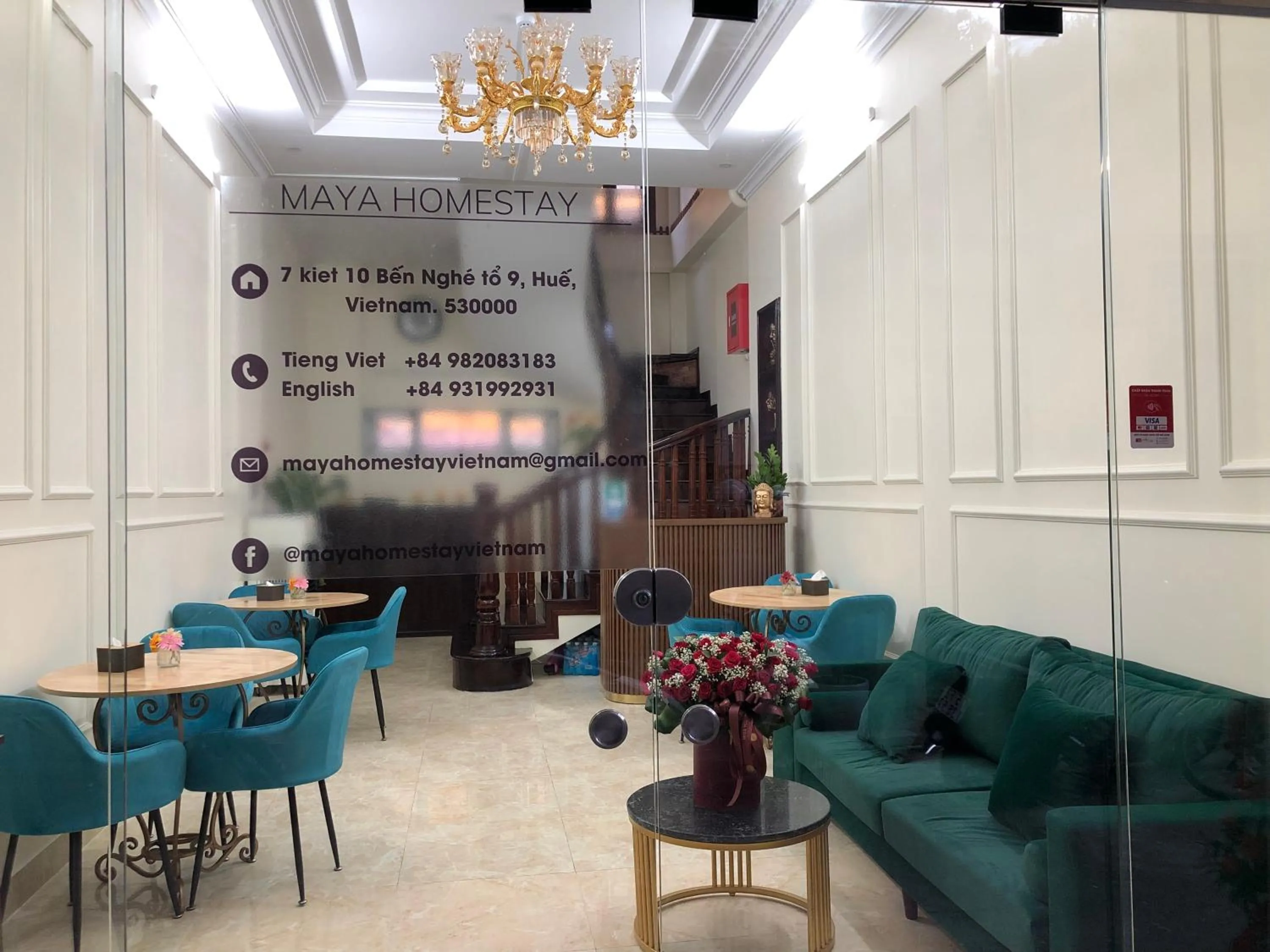 Seating area in Maya Homestay