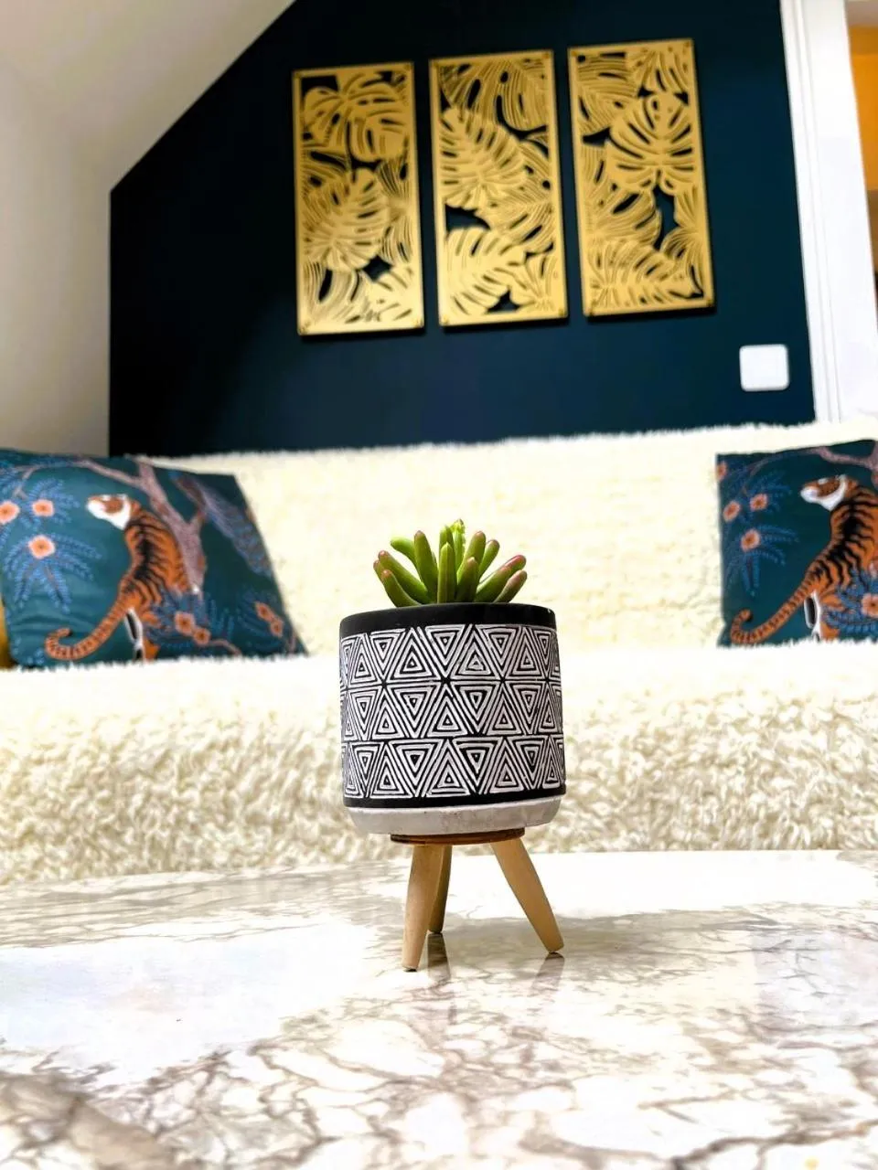 Decorative detail in La Villa Bligny