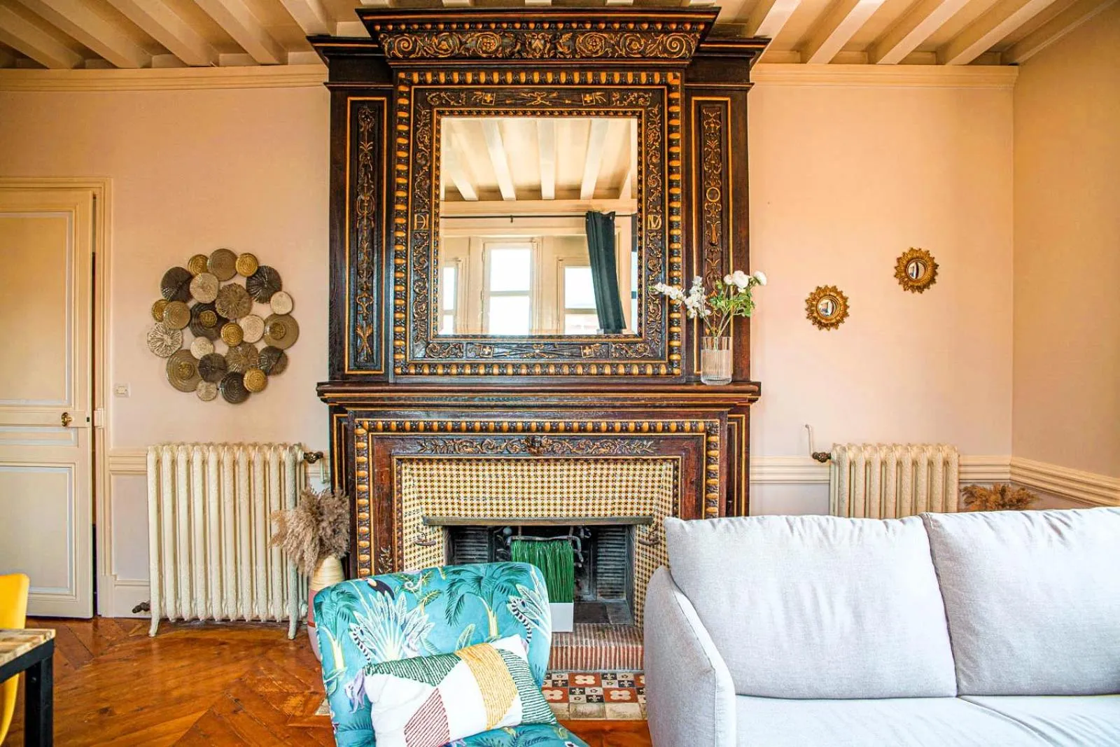 Seating area in La Villa Bligny