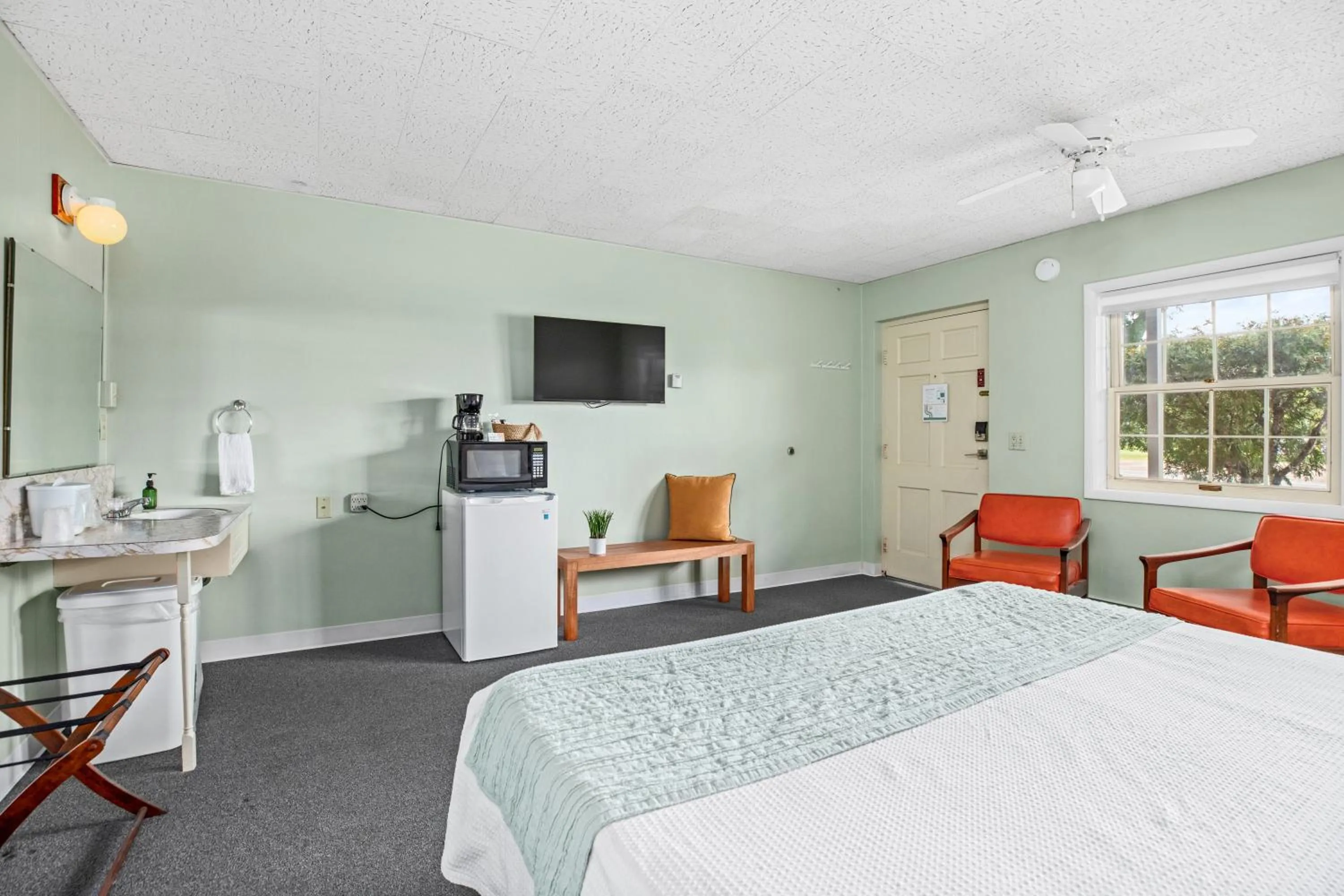 Bed in Motel Bear Lake