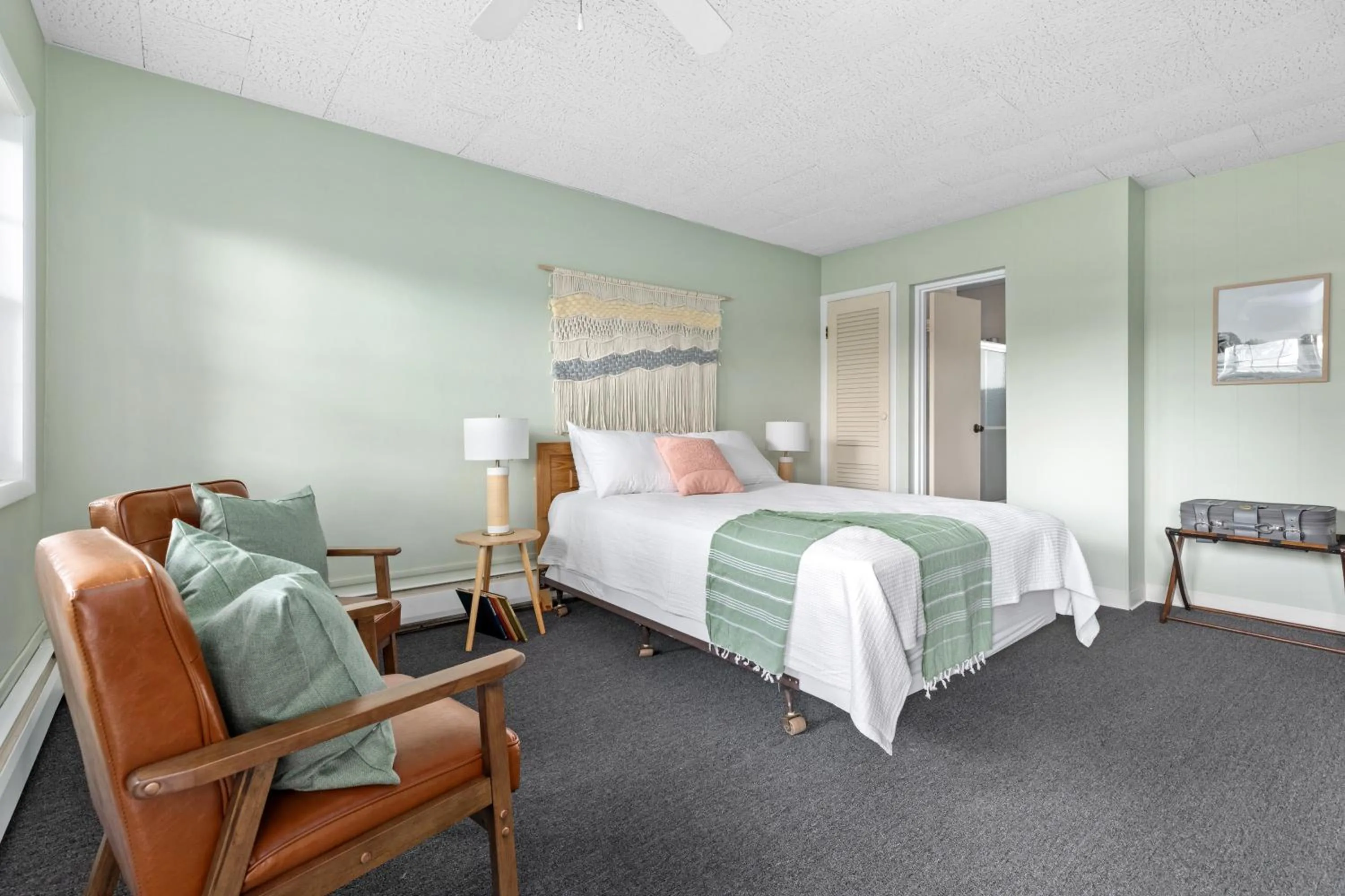 Bed in Motel Bear Lake