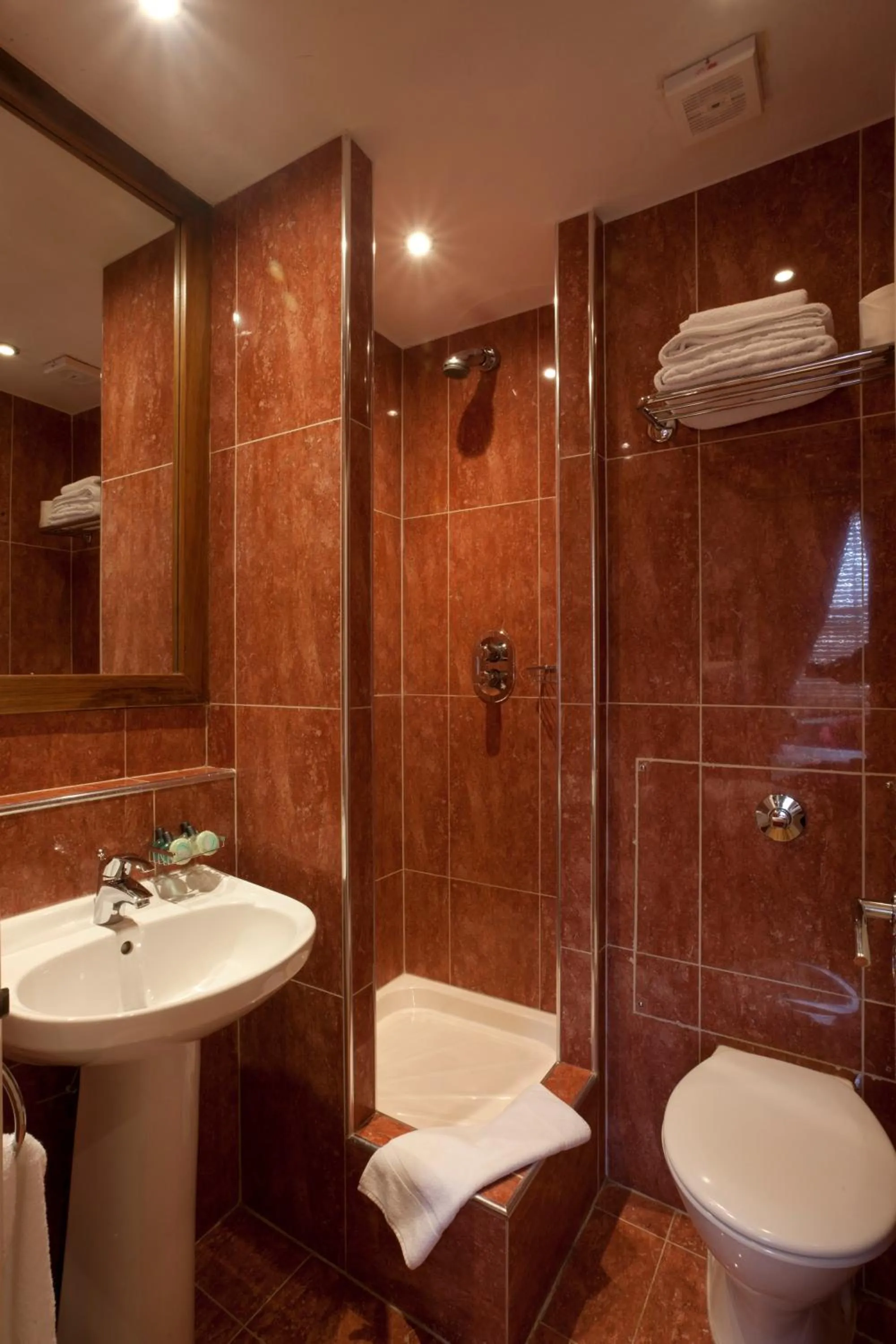 Shower in New Linden Hotel