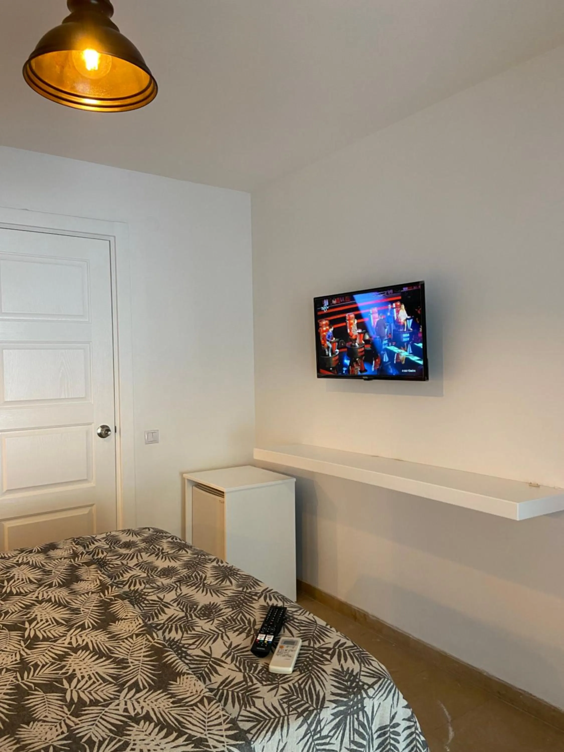 Bed in Alacati Moonbox Hotel