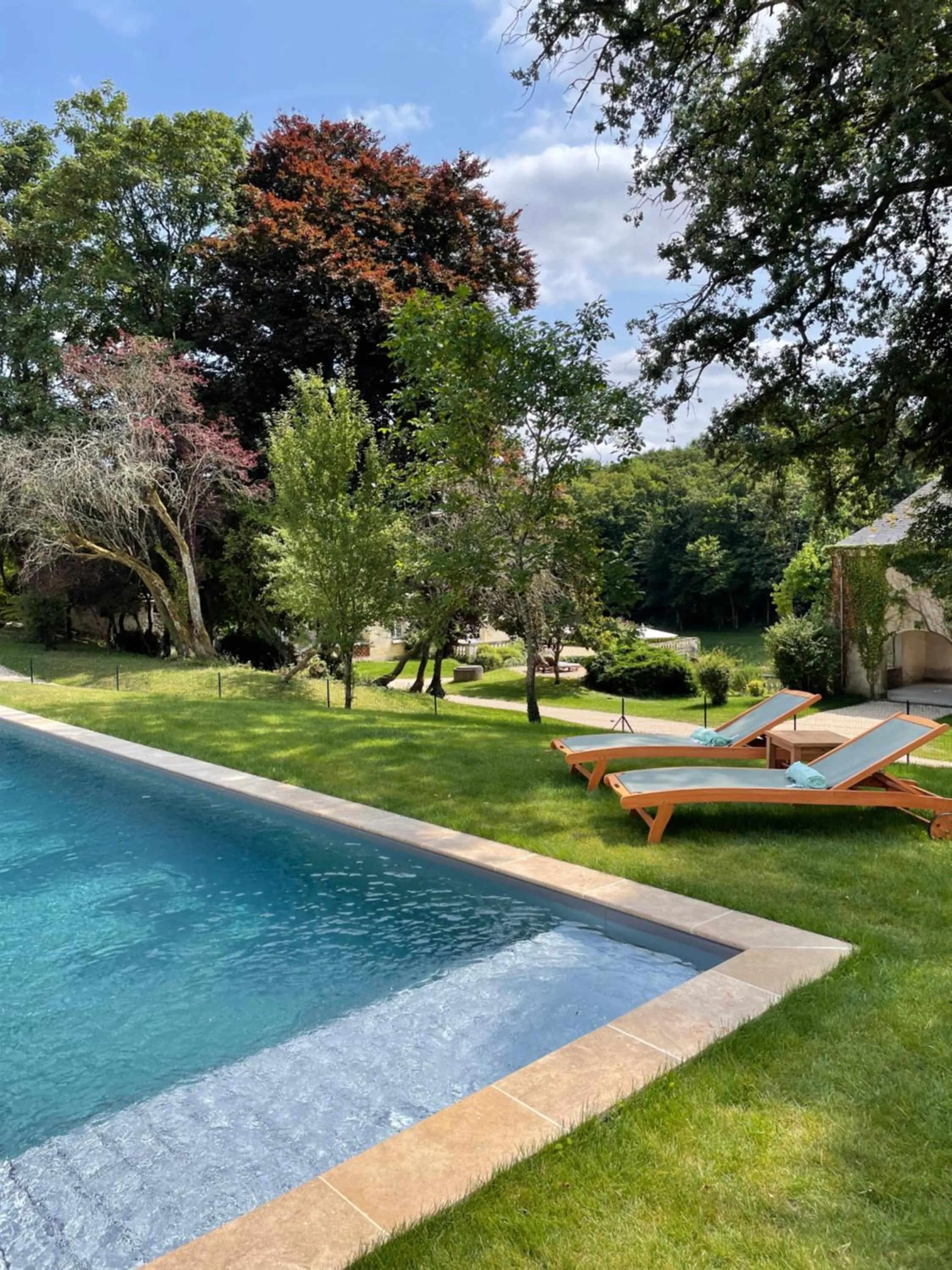 Natural landscape in Château de la Huberdière