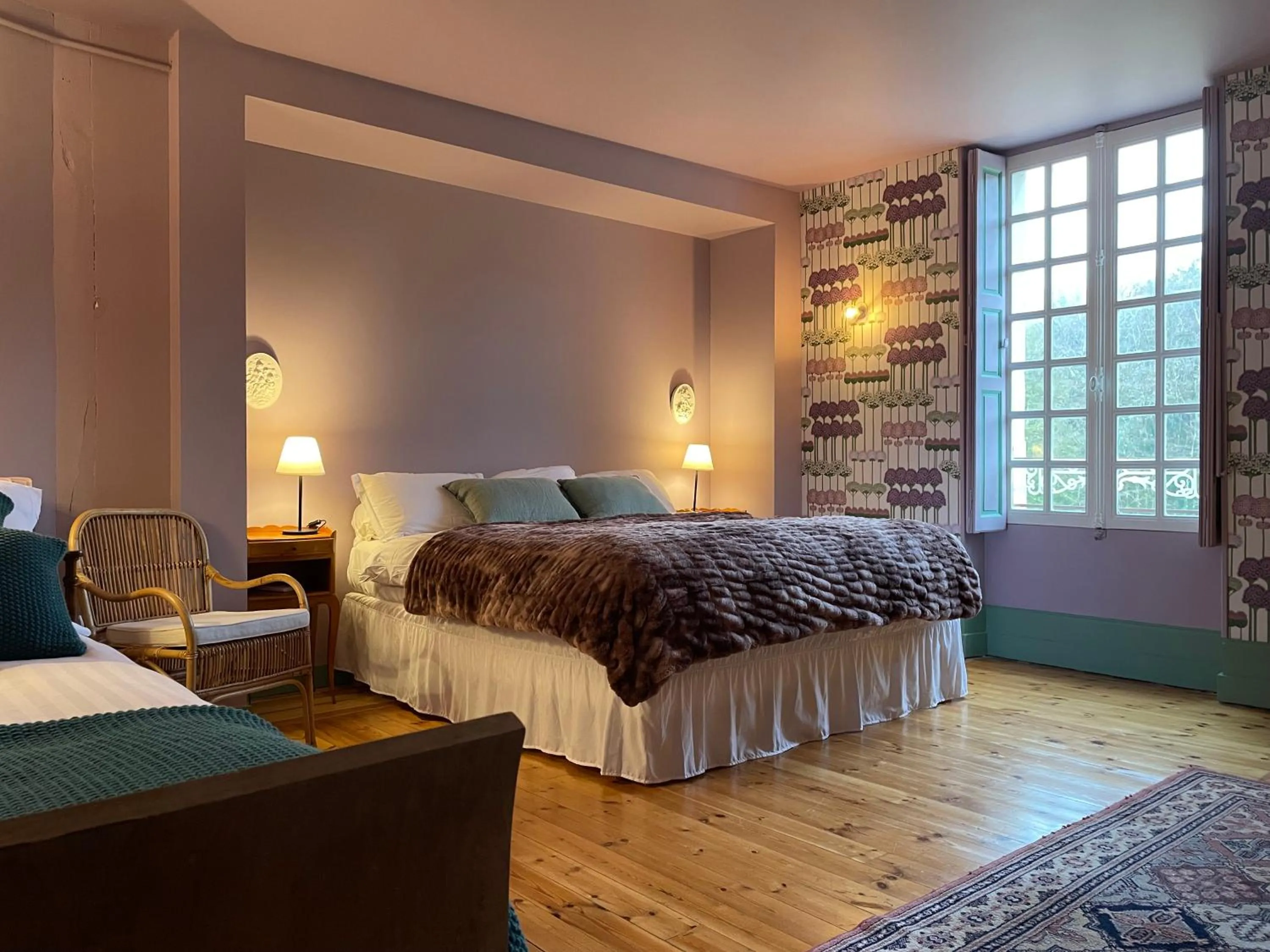 Property building, Bed in Château de la Huberdière