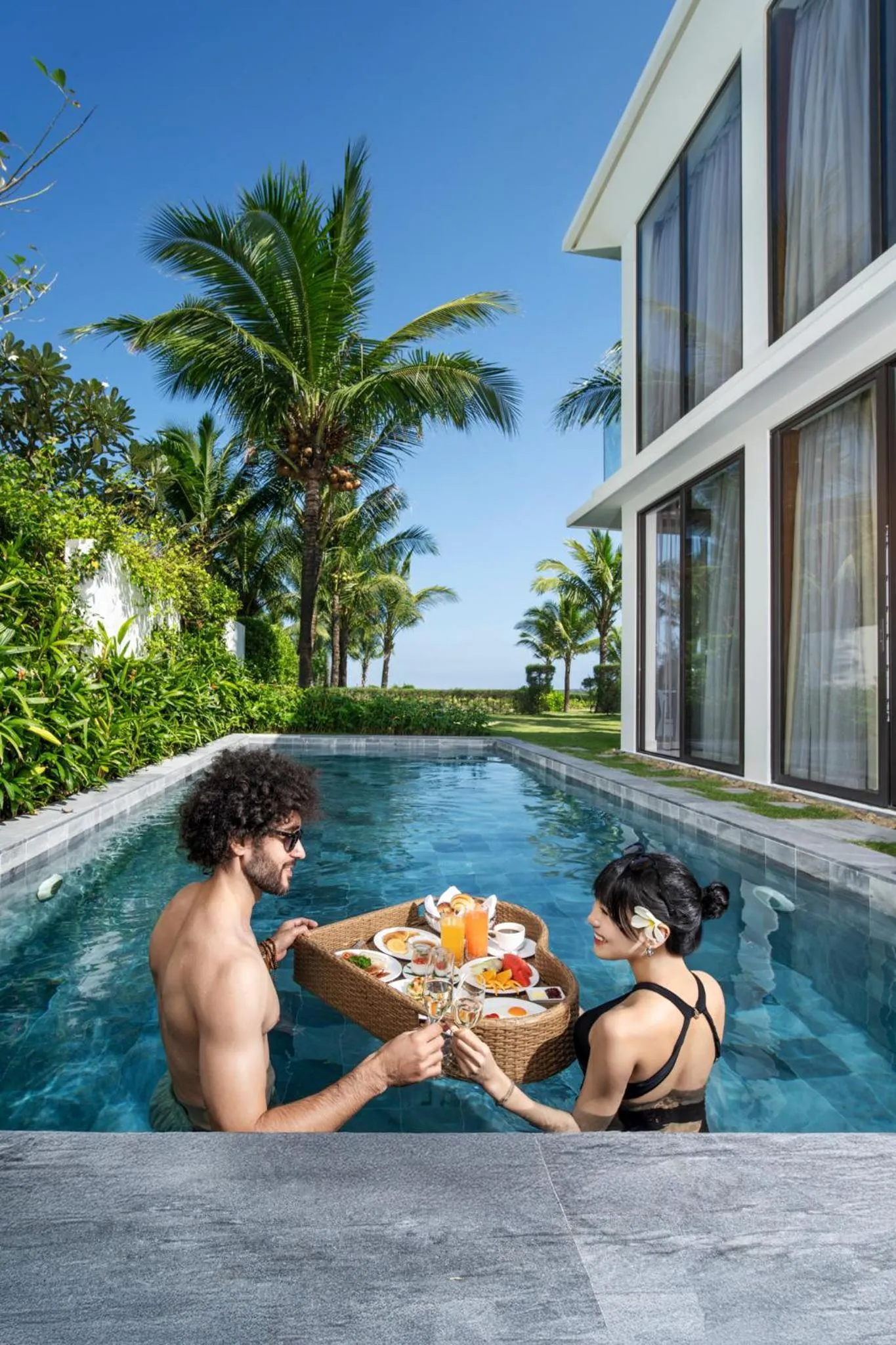 Pool view in Wyndham Hoi An Royal Beachfront Resort & Villas