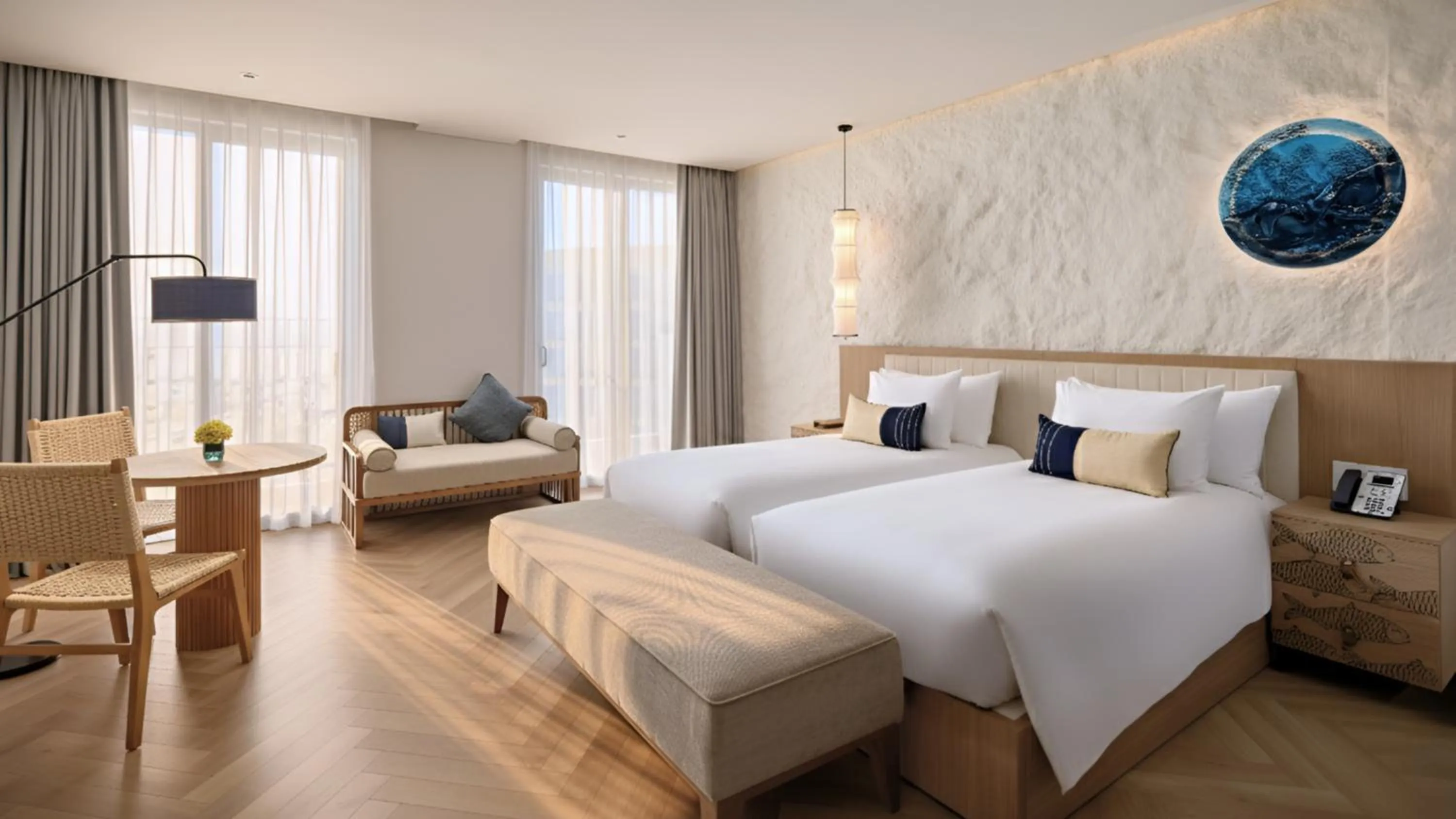 Bed in Wyndham Hoi An Royal Beachfront Resort & Villas