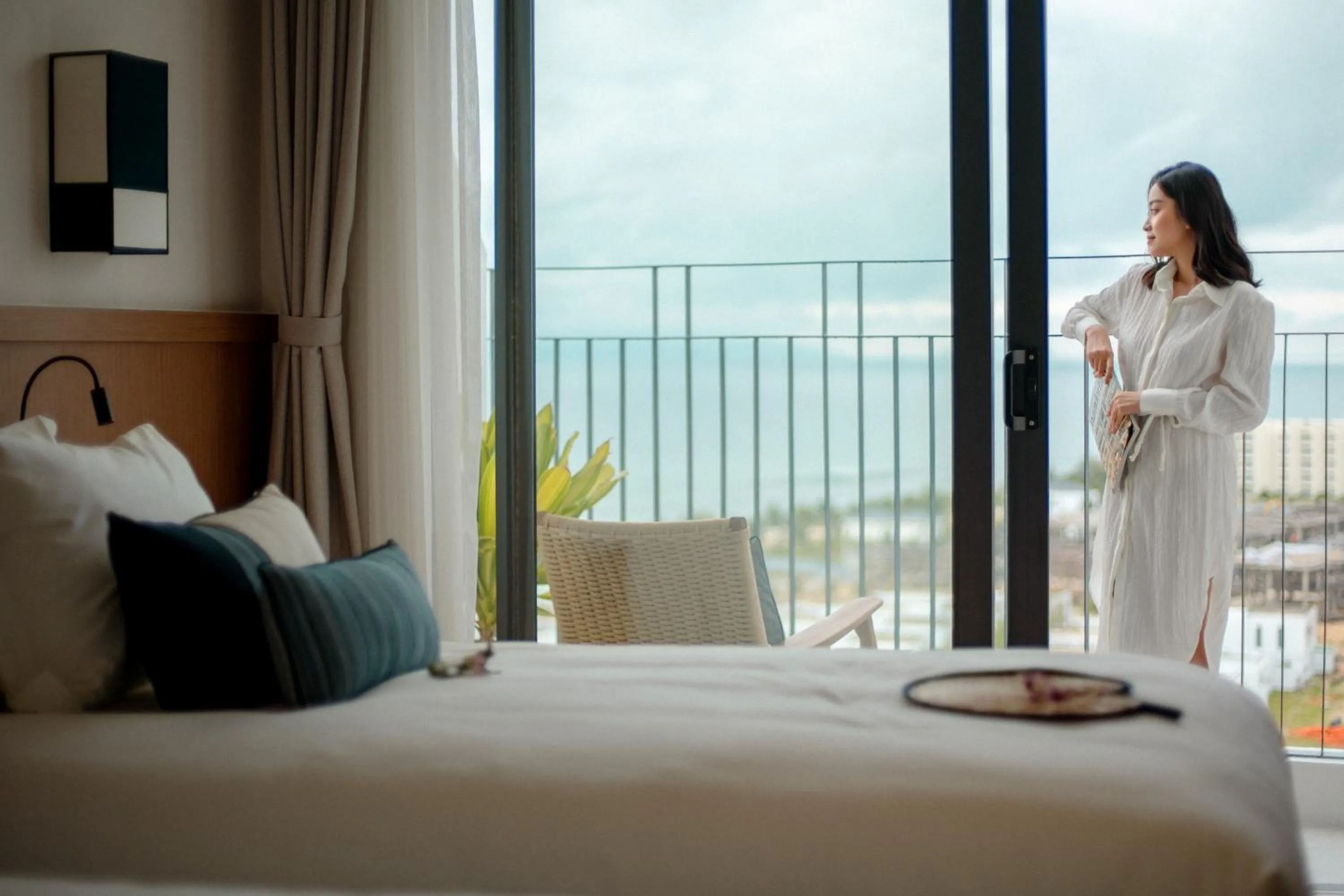 Sea view, Bed in Wyndham Hoi An Royal Beachfront Resort & Villas
