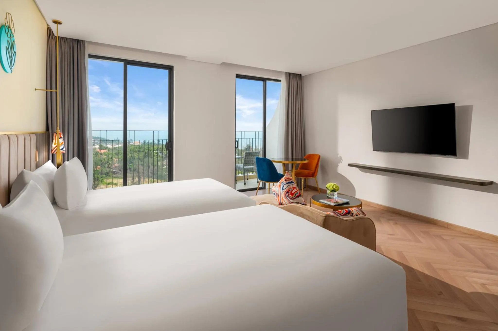 Bed in Wyndham Hoi An Royal Beachfront Resort & Villas