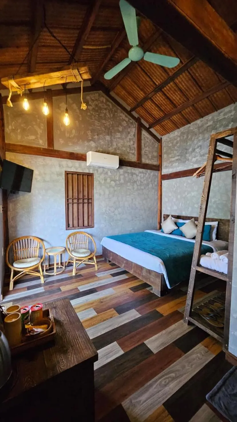 Bed in Winhouse An Bang Boutique Inn & Lounge