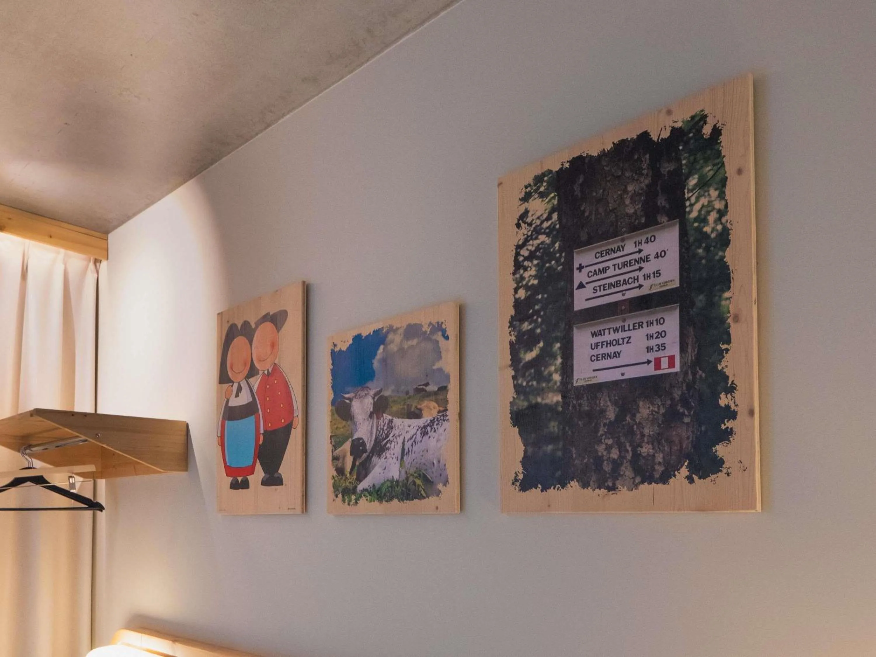 Bedroom in greet hotel Cernay Mulhouse