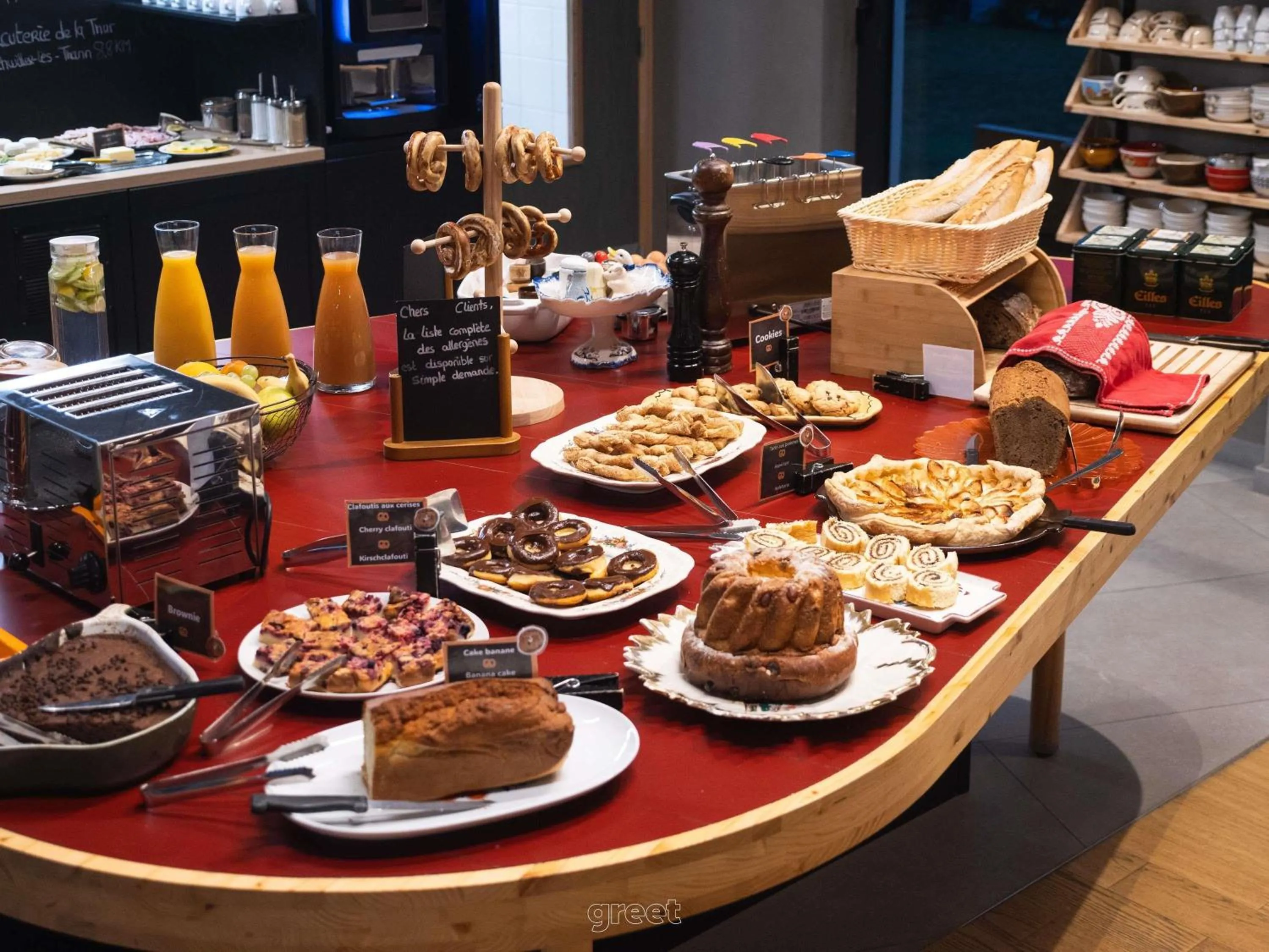 Breakfast in greet hotel Cernay Mulhouse