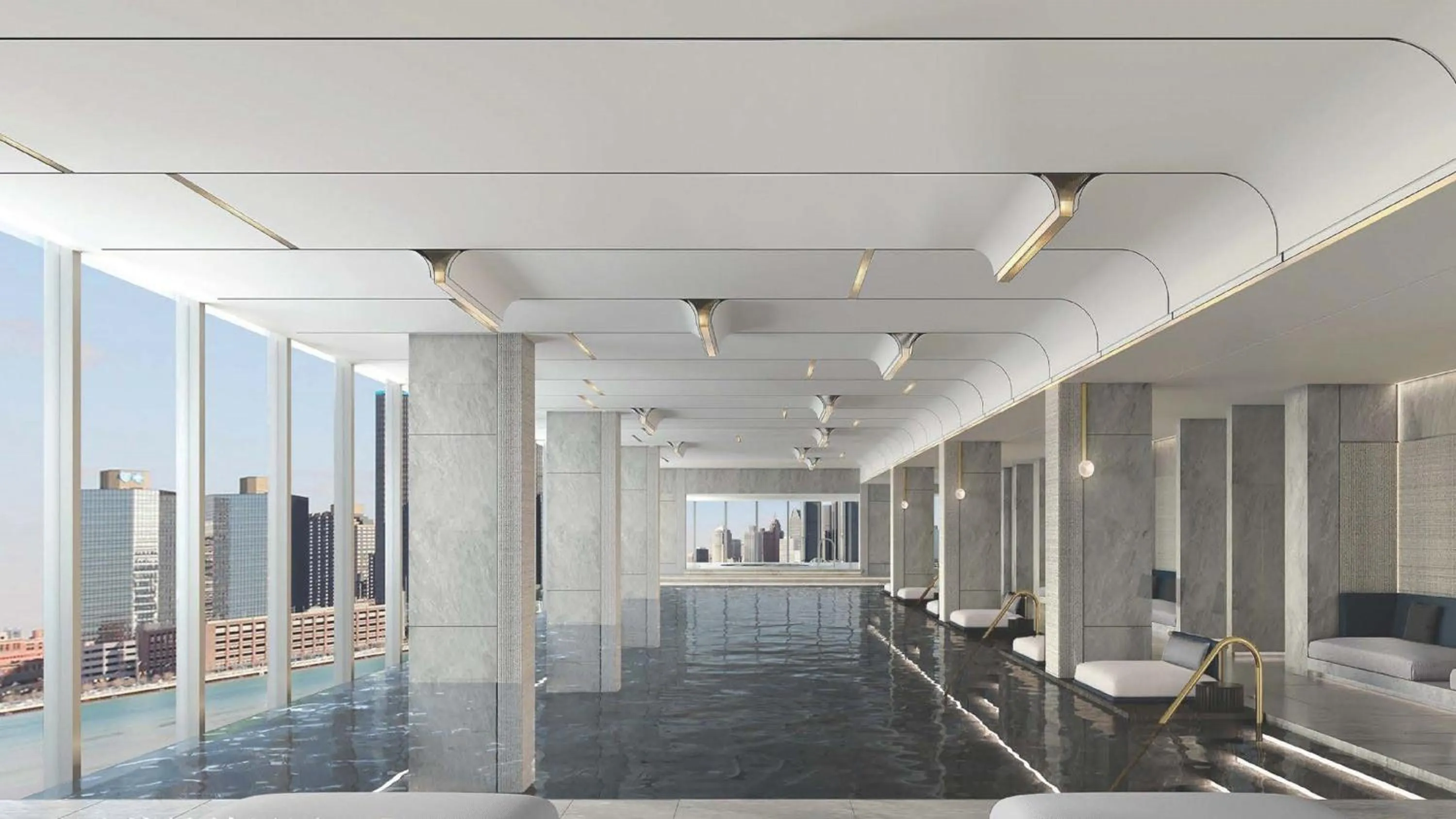 Swimming pool in InterContinental Shenzhen WECC by IHG