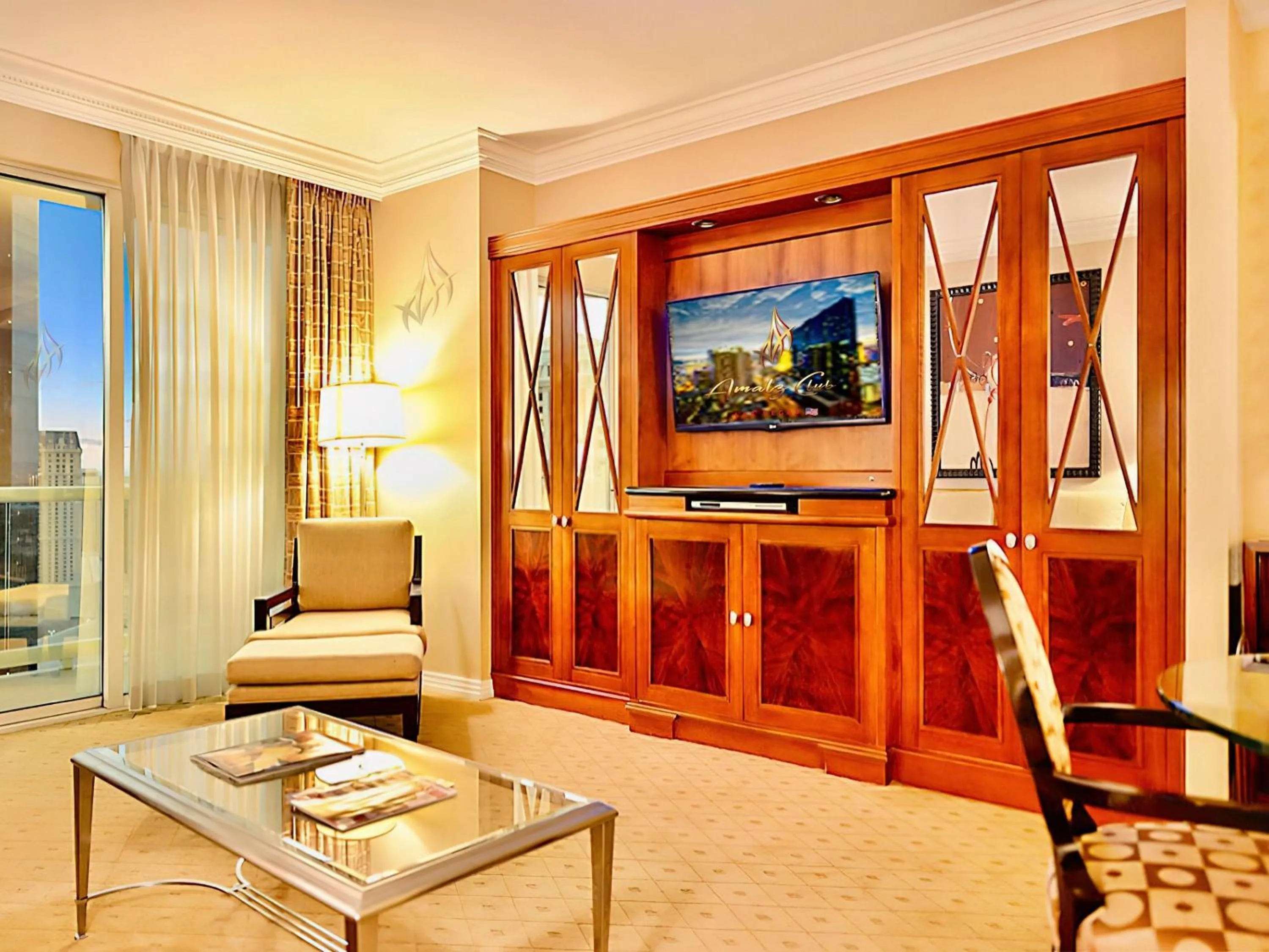 Living room in Amalz Suites Collection at MGM Signature !