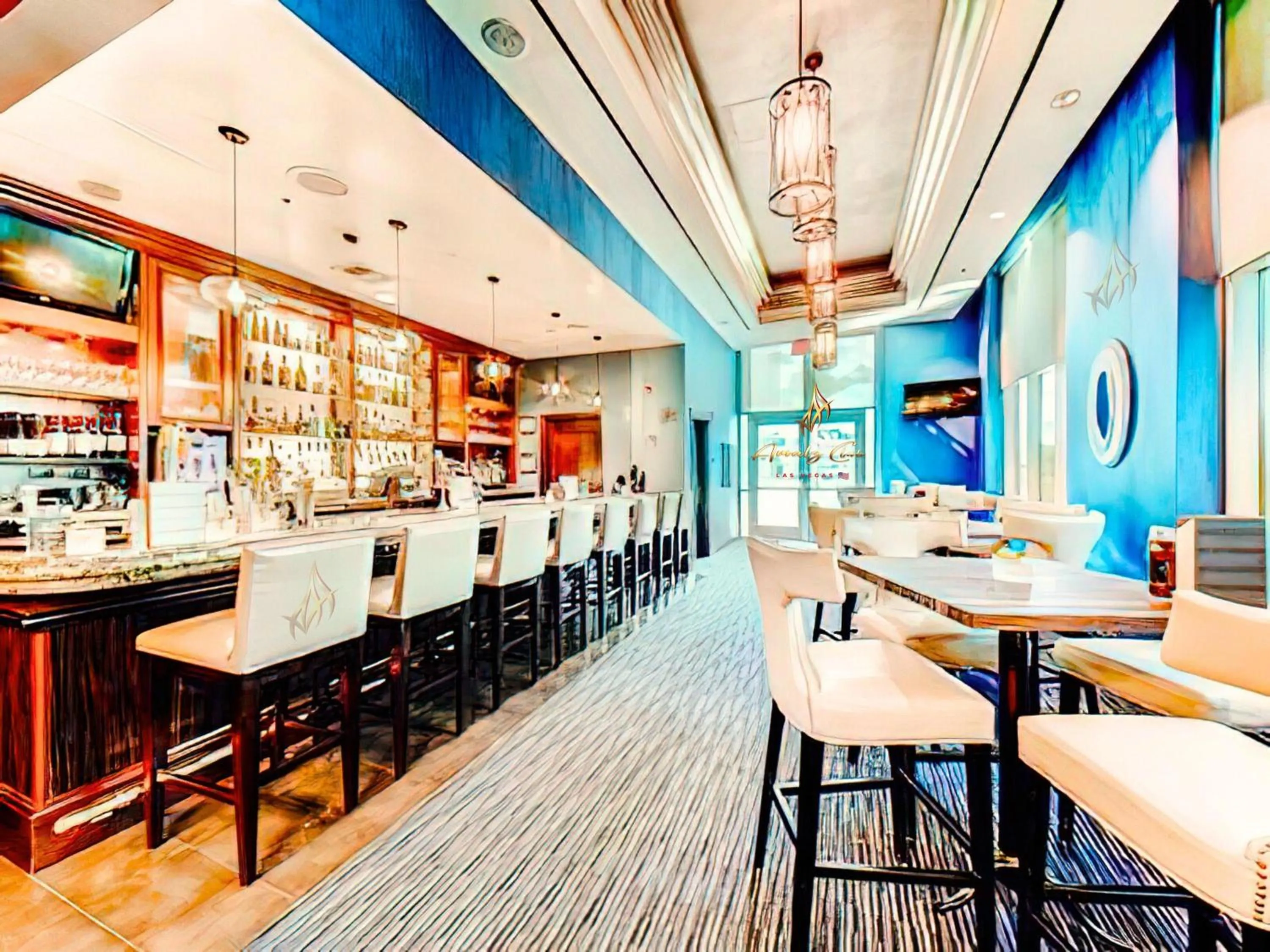 Lounge or bar in Amalz Suites Collection at MGM Signature !