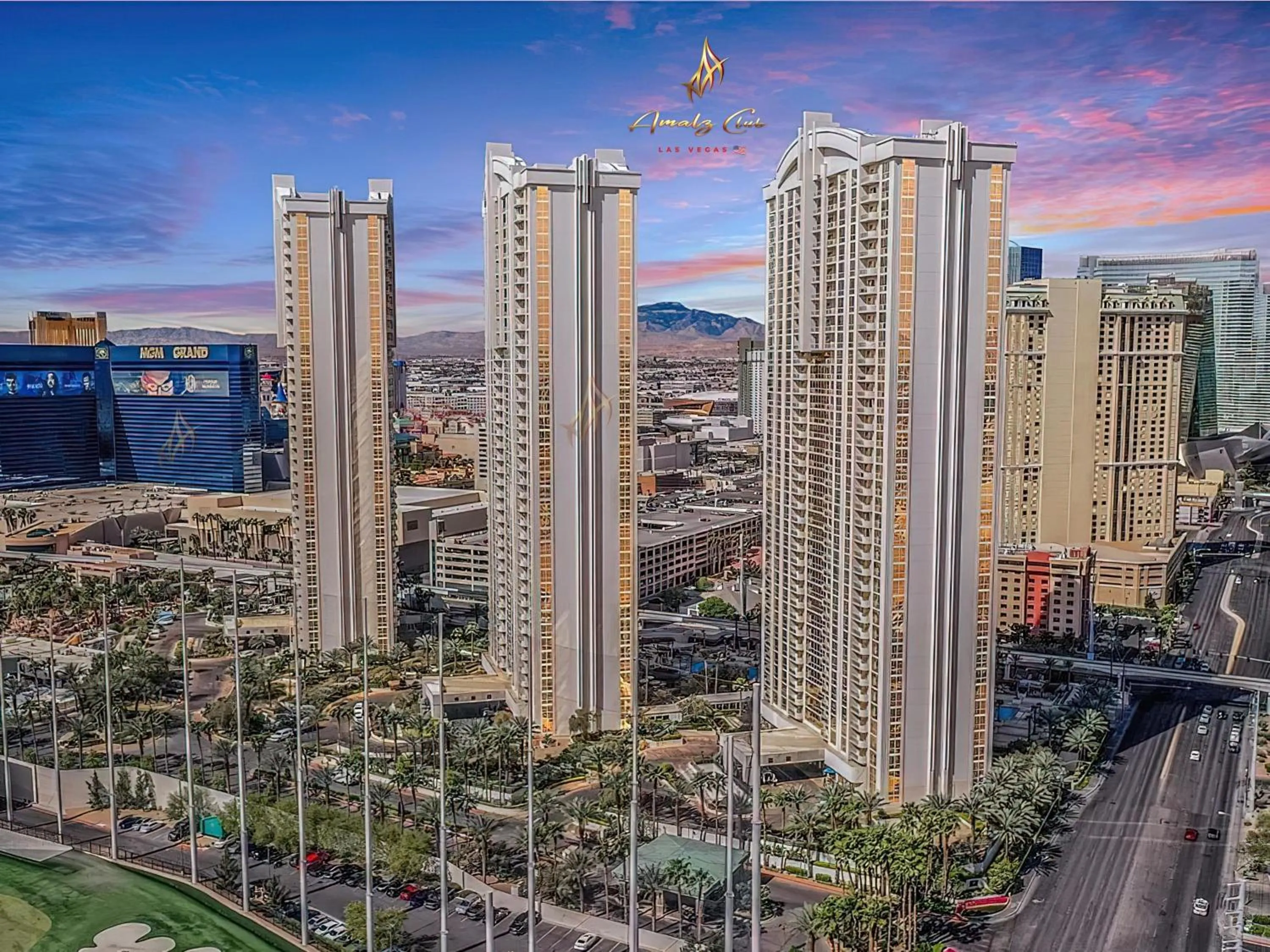 Property building in Amalz Suites Collection at MGM Signature !