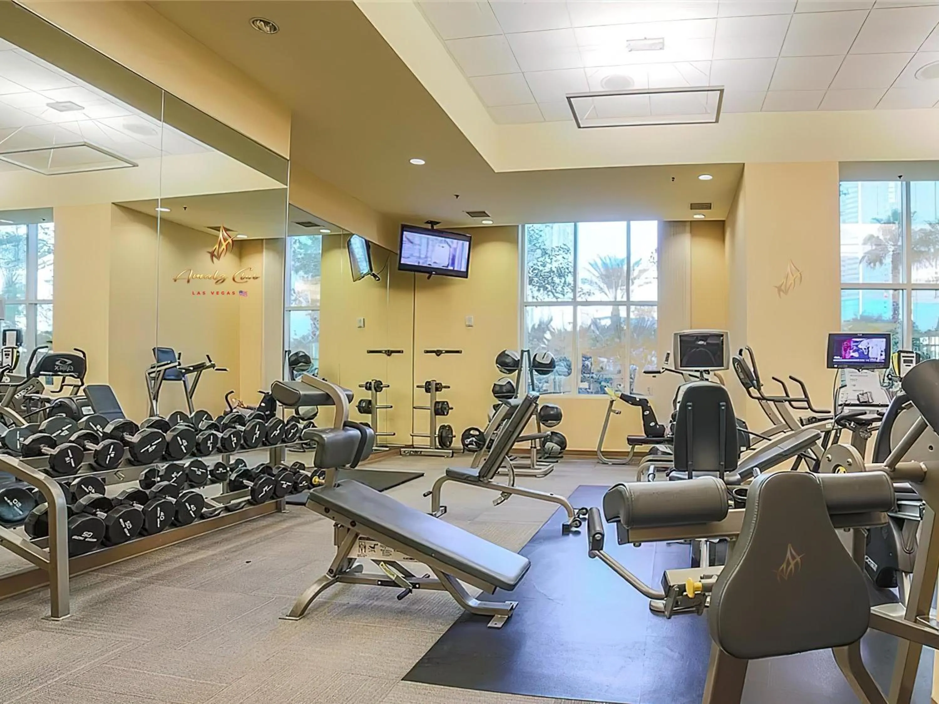 Fitness centre/facilities in Amalz Suites Collection at MGM Signature !